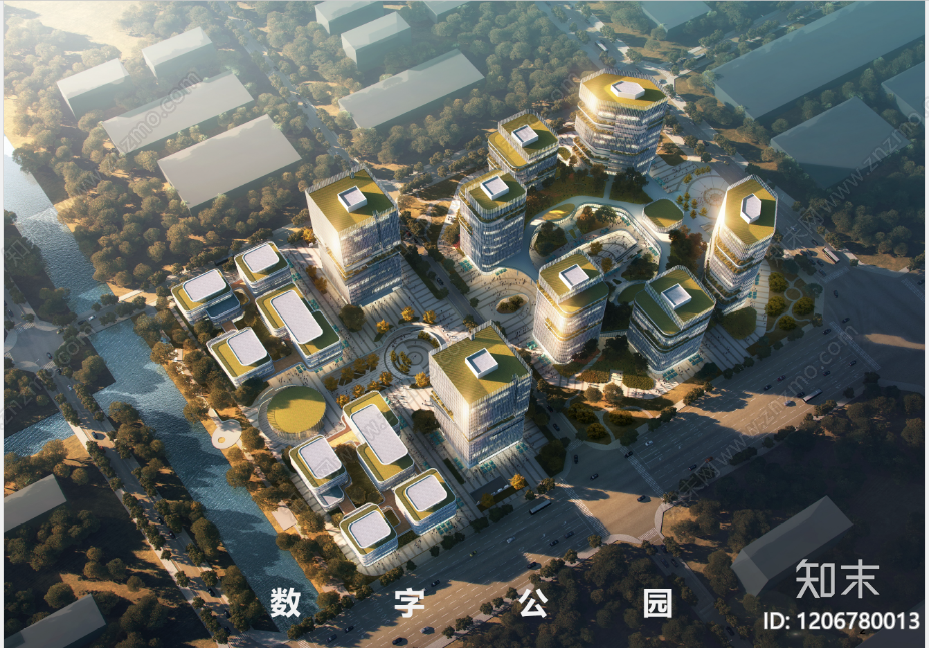 现代办公楼下载【ID:1206780013】