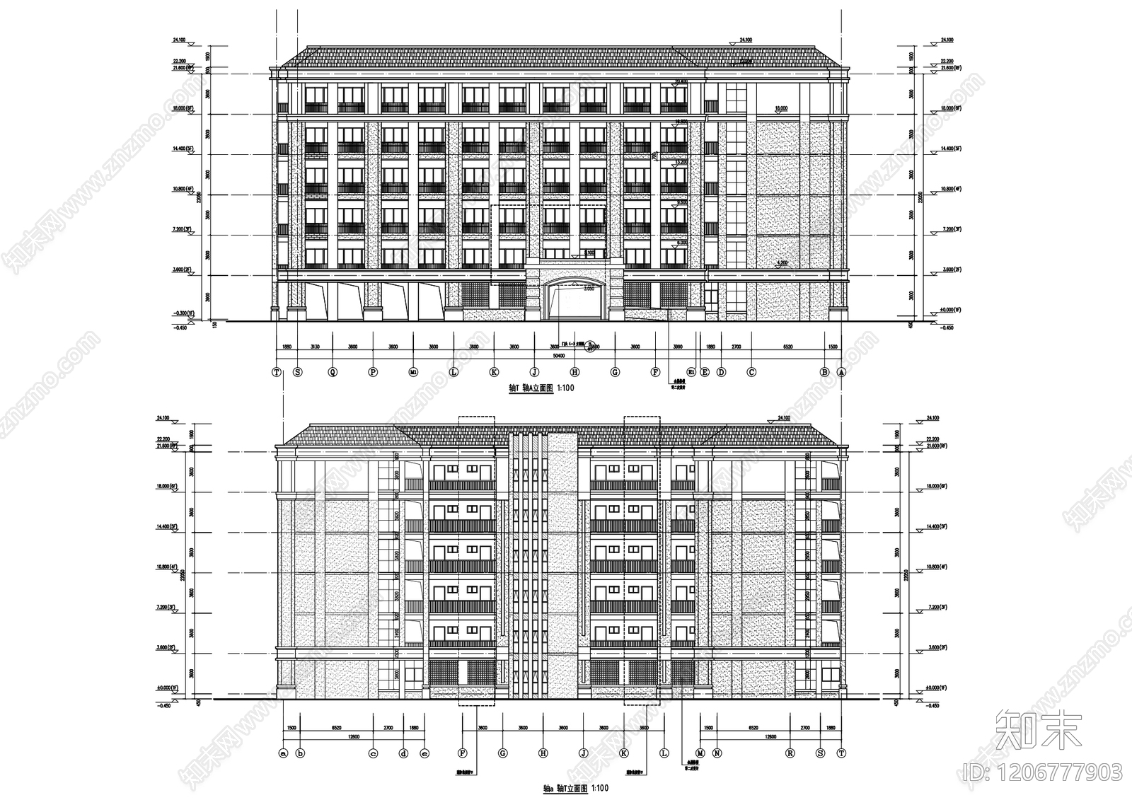 现代中式学校cad施工图下载【ID:1206777903】