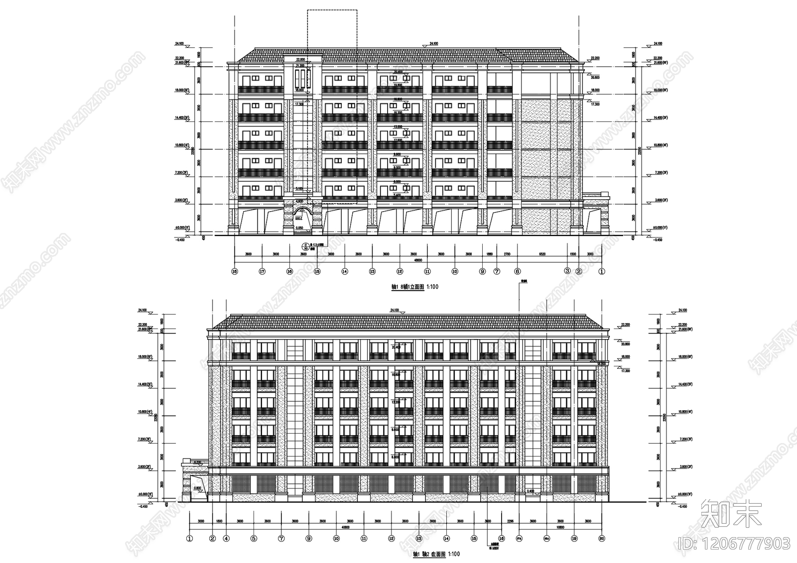 现代中式学校cad施工图下载【ID:1206777903】