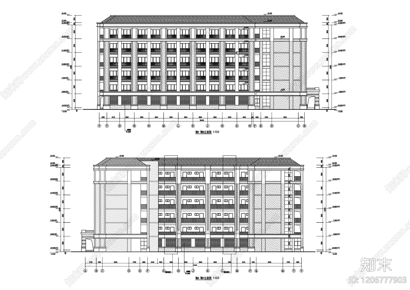 现代中式学校cad施工图下载【ID:1206777903】
