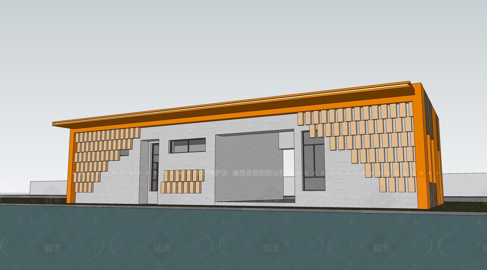 现代其他景观小建筑SU模型下载【ID:1206786970】