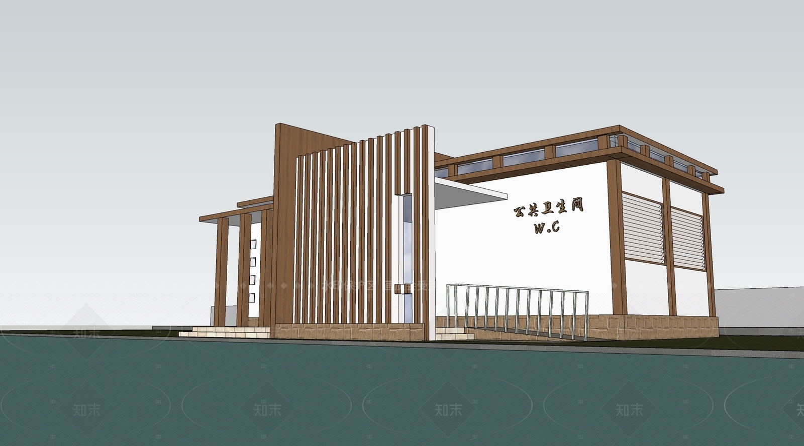 现代其他景观小建筑SU模型下载【ID:1206788506】