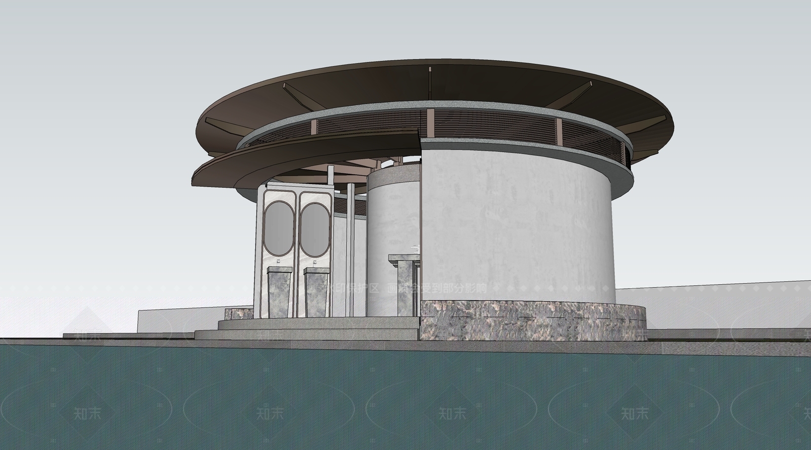 现代其他景观小建筑SU模型下载【ID:1206790054】