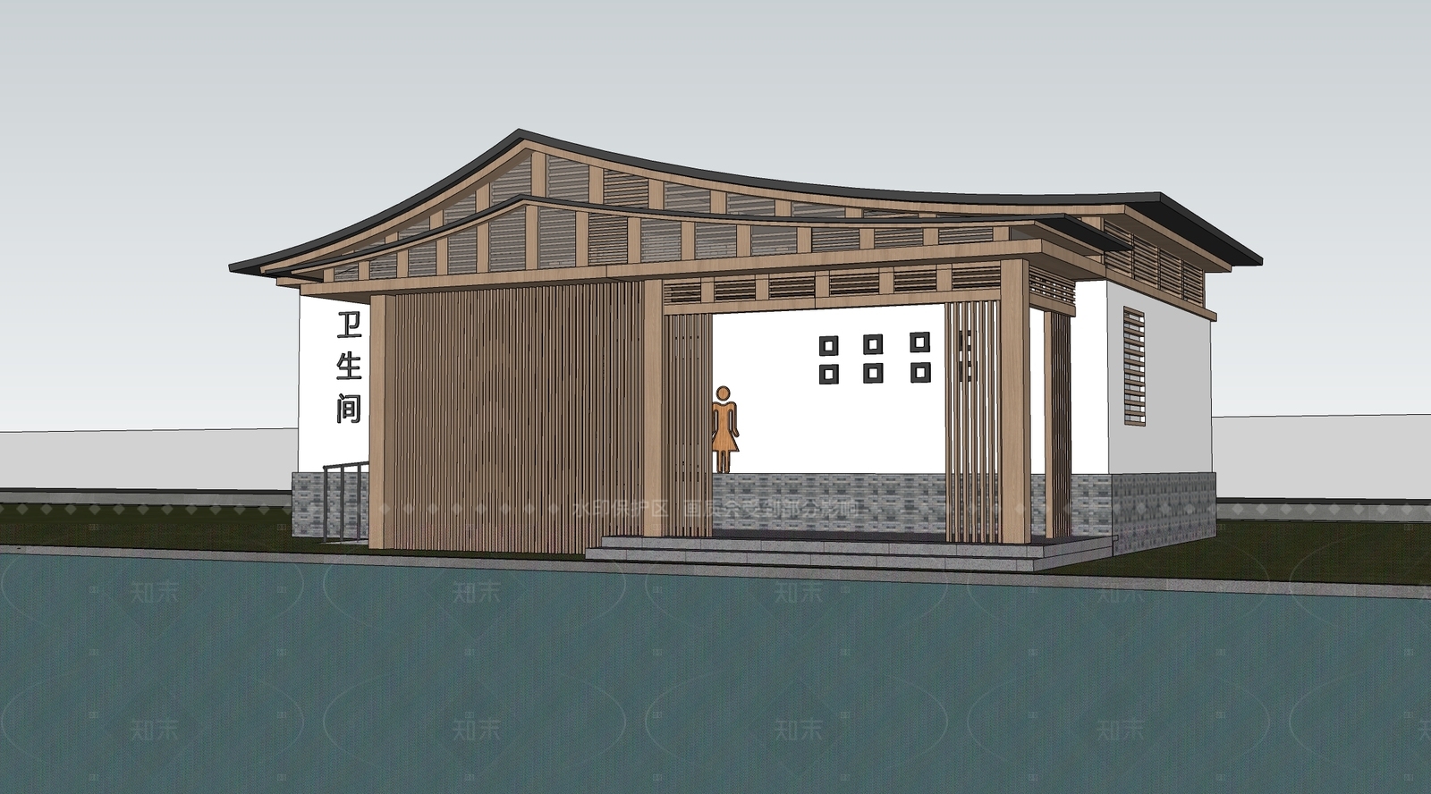 现代其他景观小建筑SU模型下载【ID:1206790848】