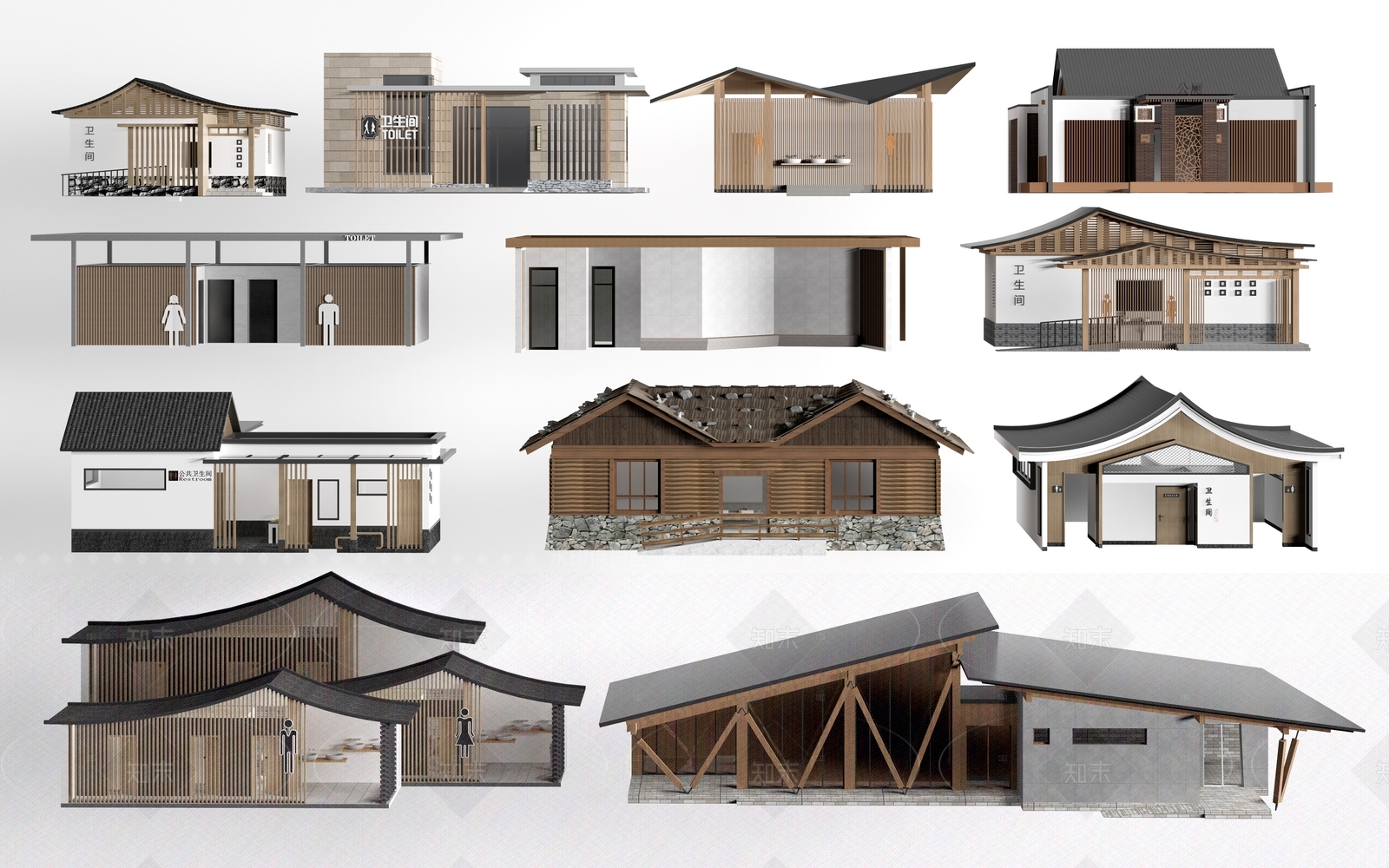 现代其他景观小建筑SU模型下载【ID:1206791992】