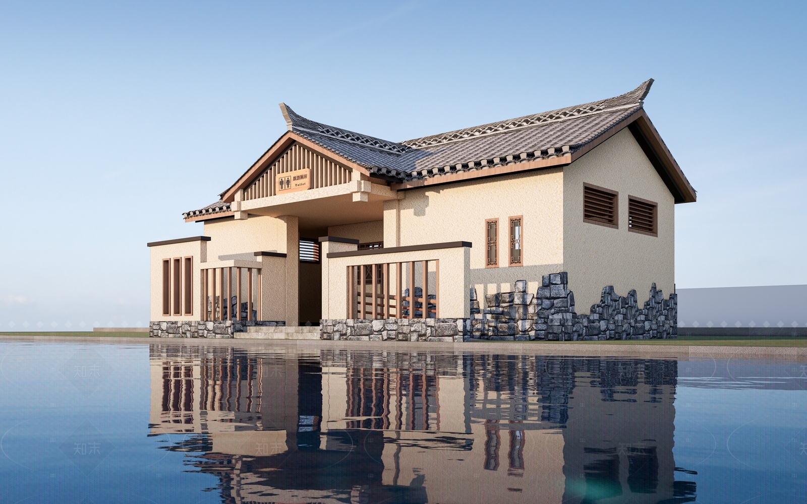 现代其他景观小建筑SU模型下载【ID:1206792003】