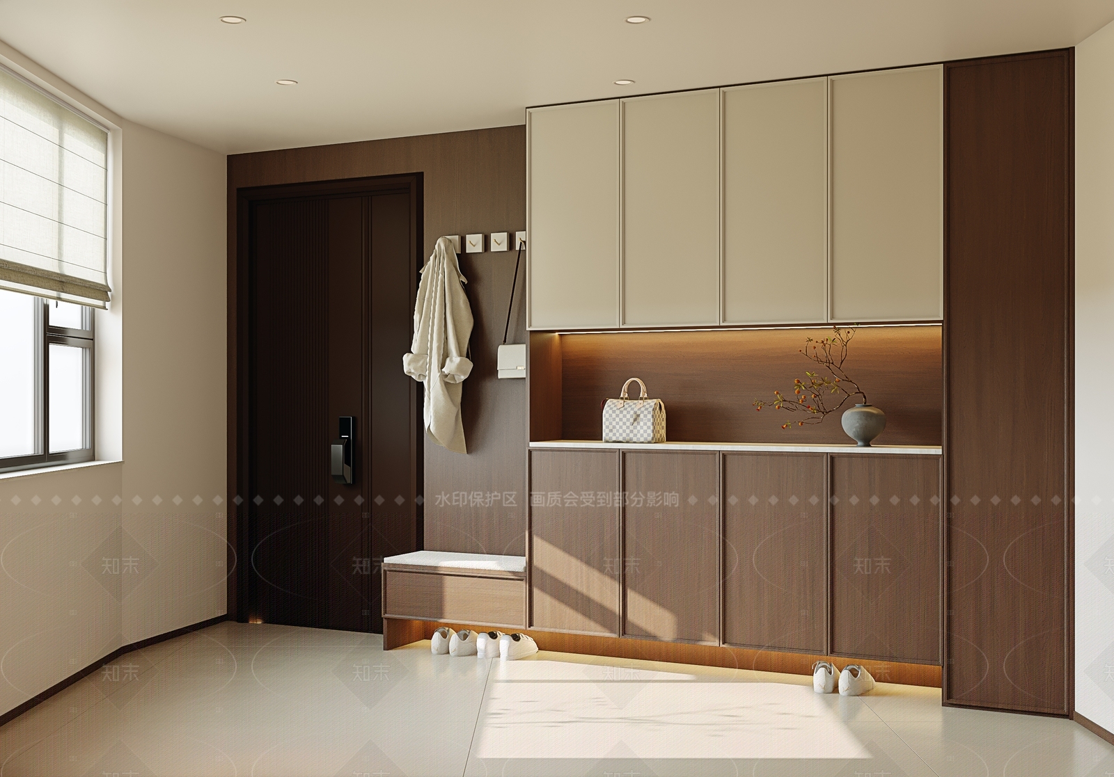 新中式中式鞋柜3D模型下载【ID:1206794750】