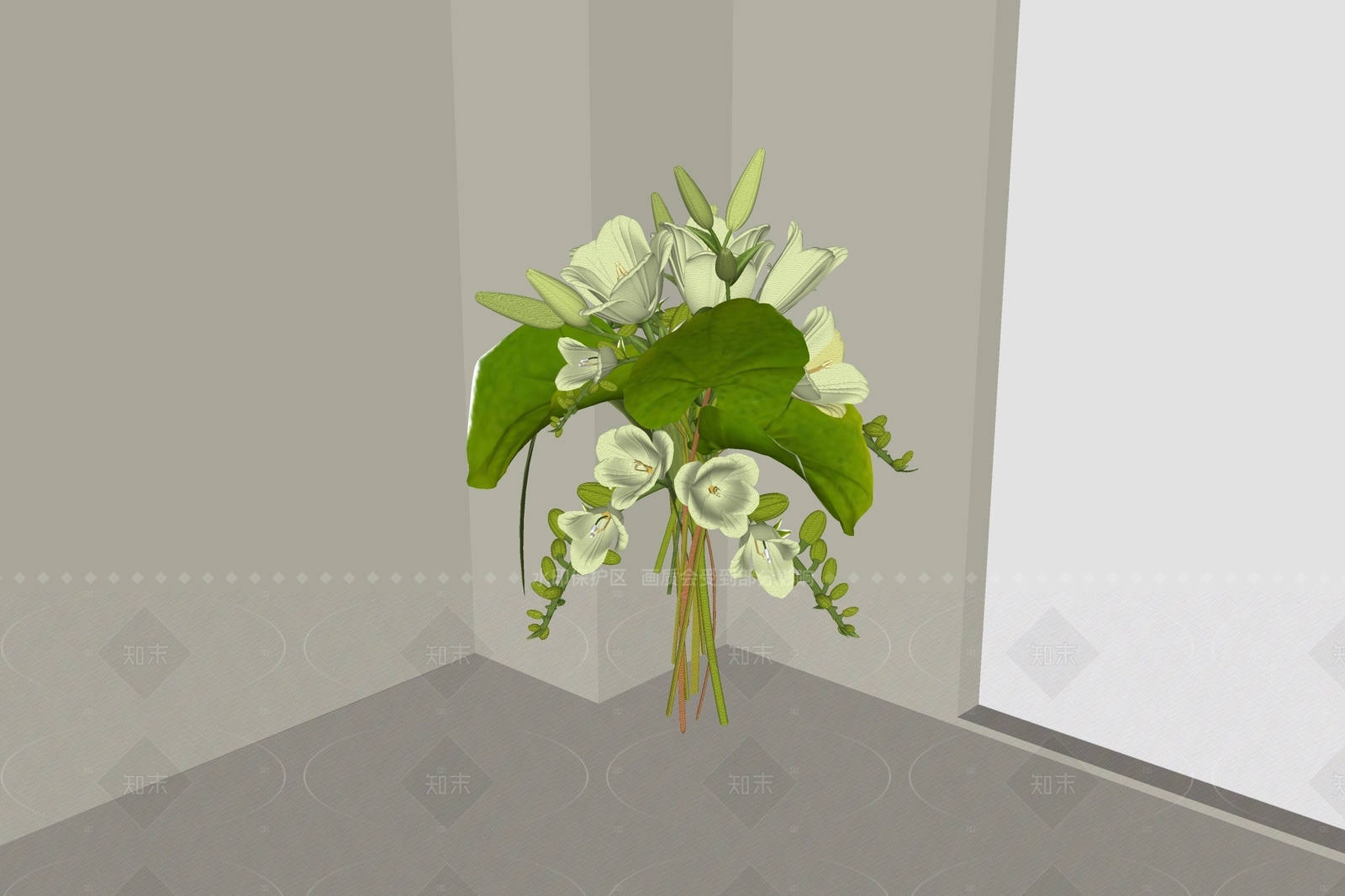 现代花艺SU模型下载【ID:1206799164】