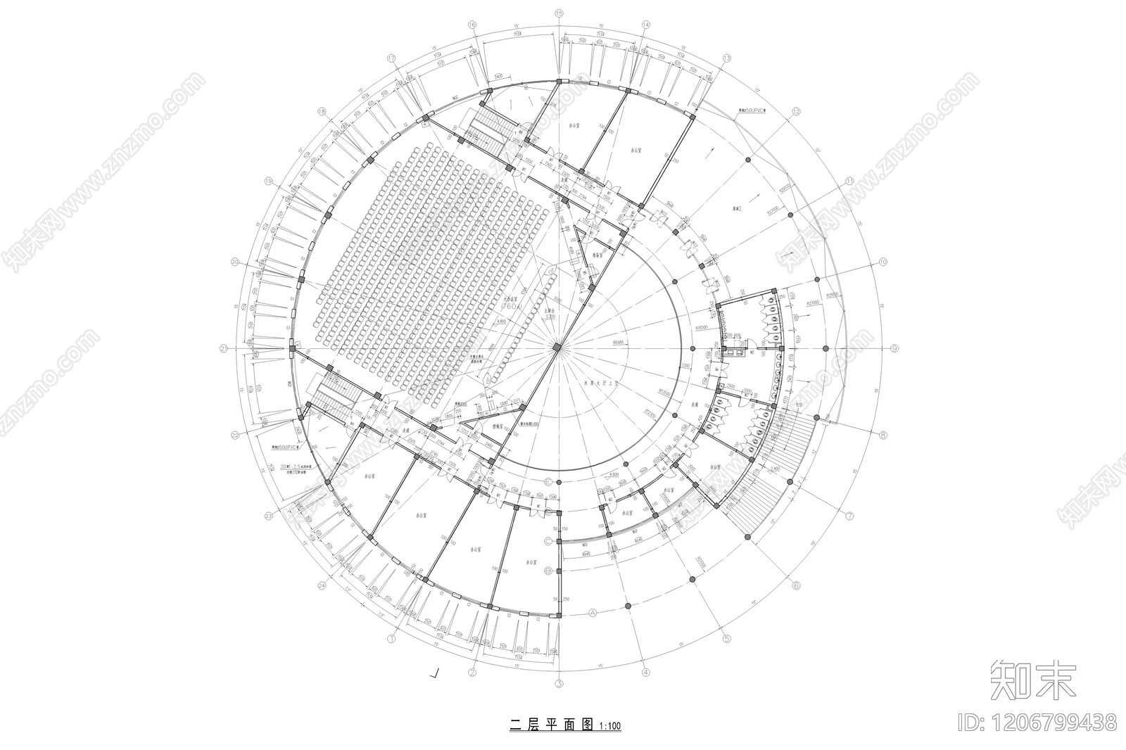 现代简约其他文化空间cad施工图下载【ID:1206799438】