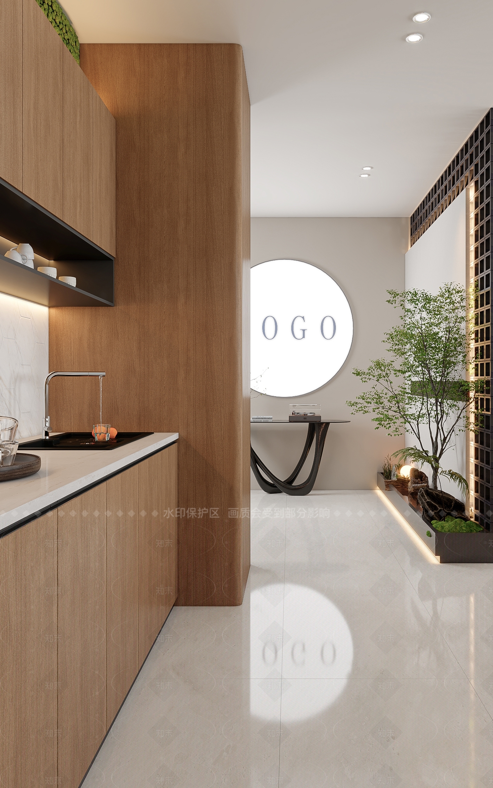 现代意式办公大厅3D模型下载【ID:1206803658】