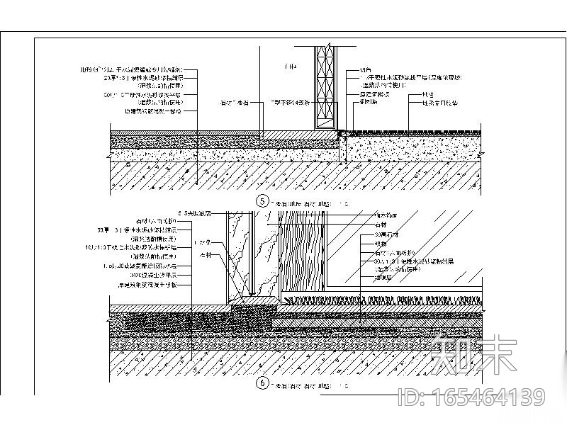 地面通用节点图库cad施工图下载【ID:165464139】