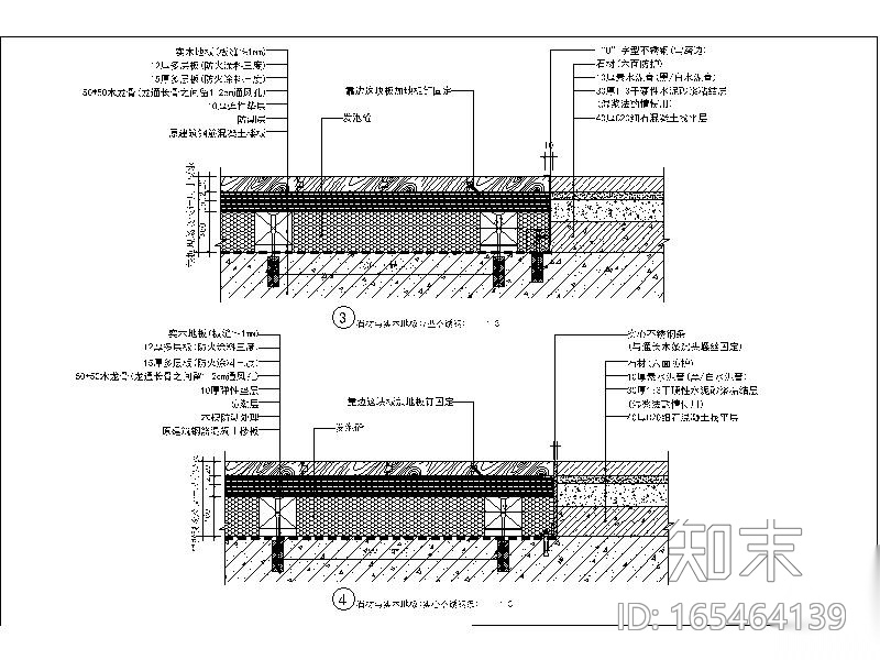 地面通用节点图库cad施工图下载【ID:165464139】