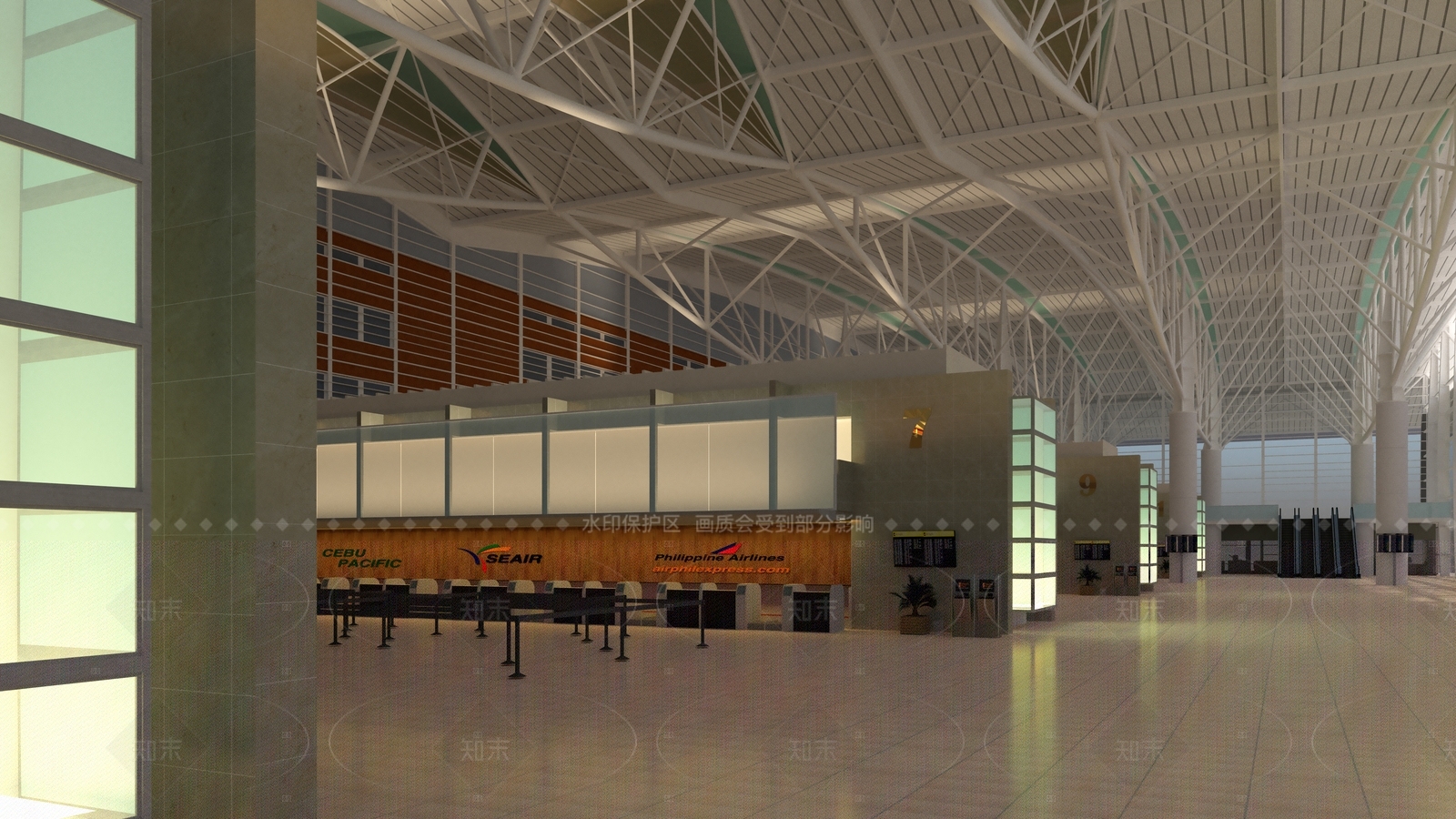 现代机场SU模型下载【ID:1206808046】