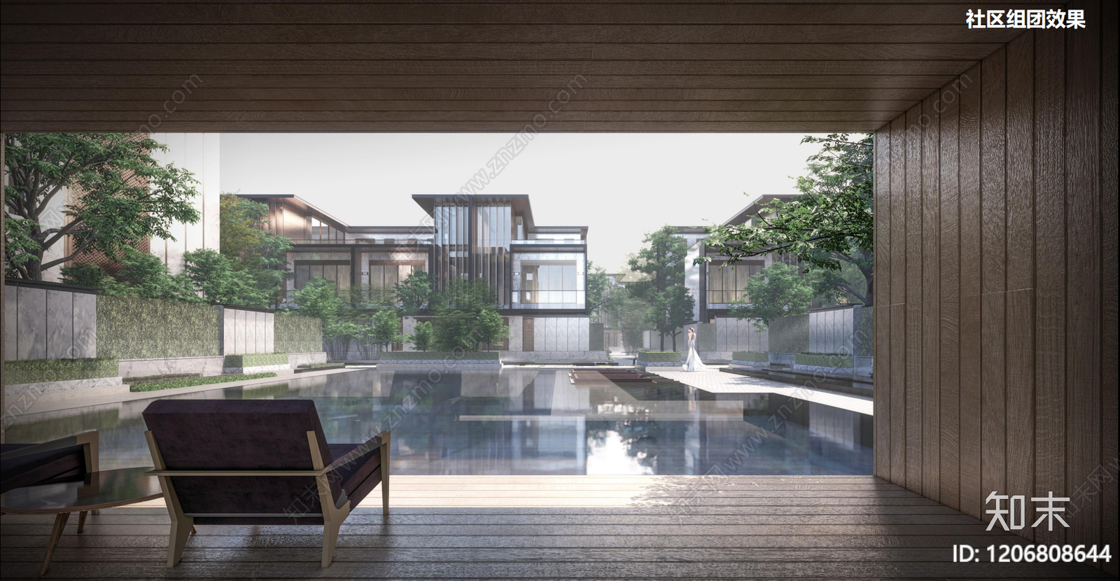 现代别墅建筑下载【ID:1206808644】