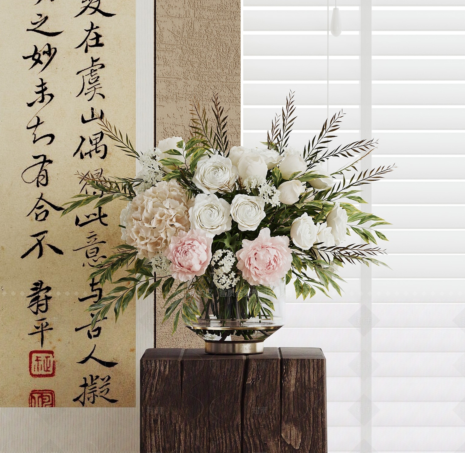 现代花艺3D模型下载【ID:1206811409】