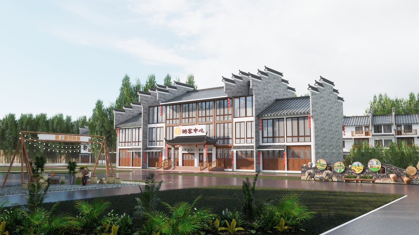 现代活动中心SU模型下载【ID:1206813373】