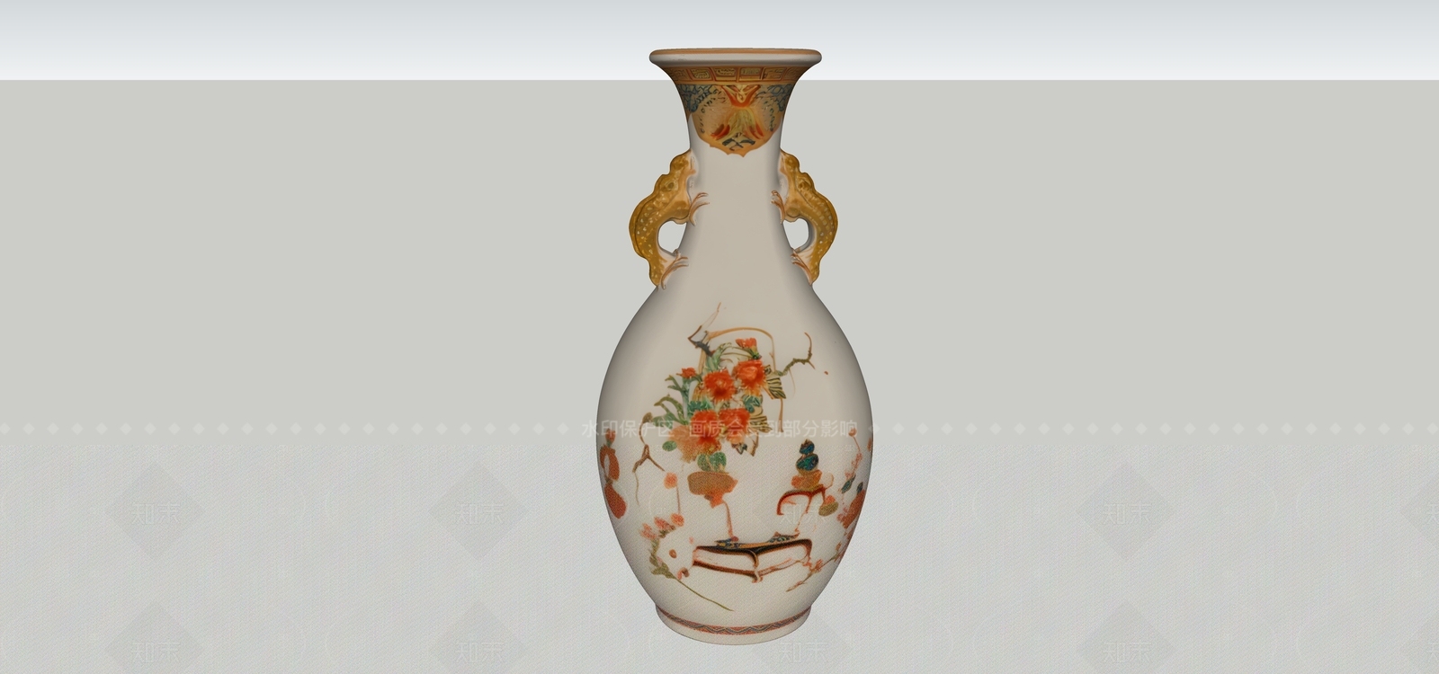 现代新中式花瓶SU模型下载【ID:1206819164】
