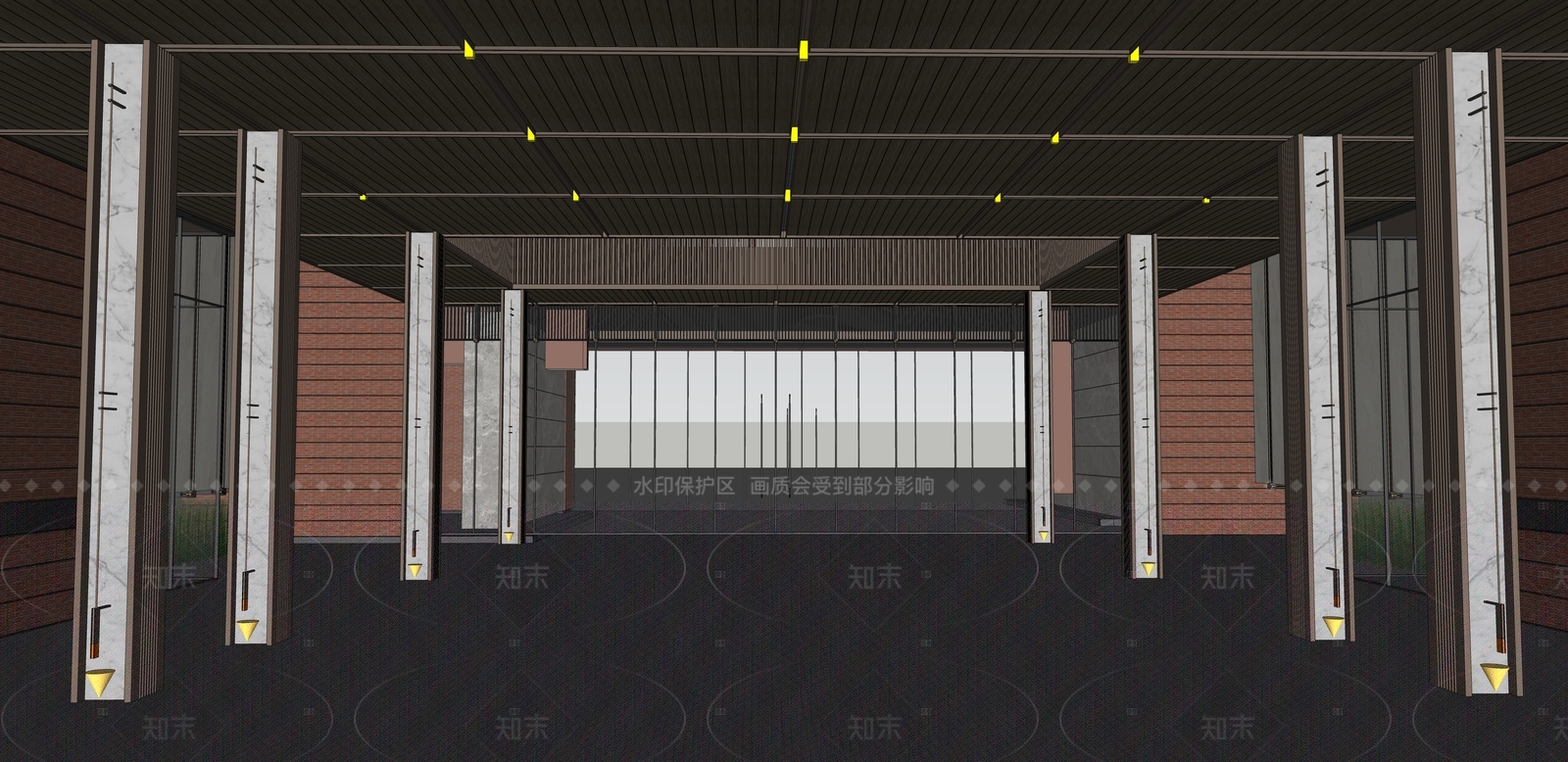 简约轻奢小区建筑SU模型下载【ID:1206824292】