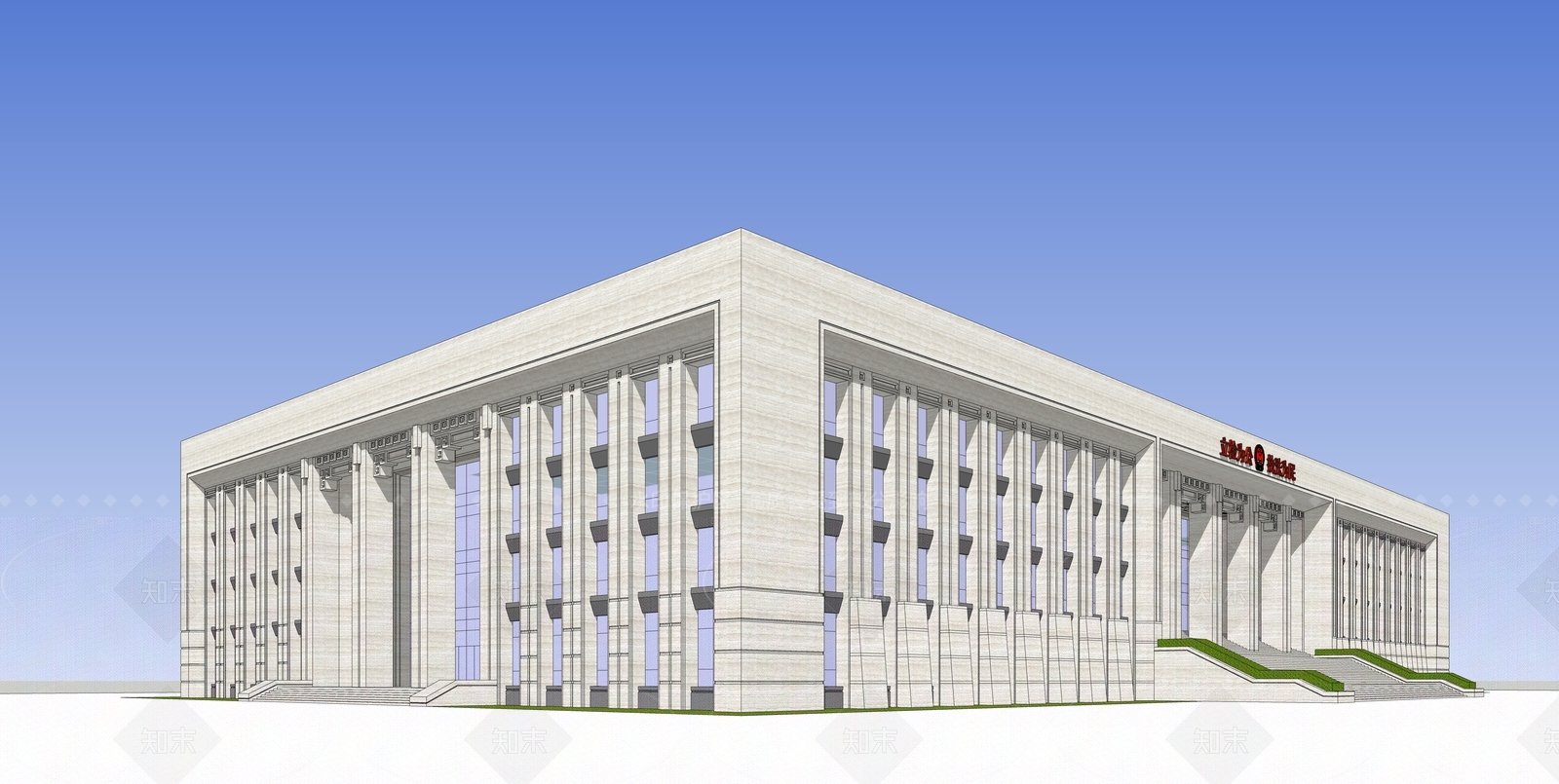 现代新中式其他公共建筑SU模型下载【ID:1206824613】