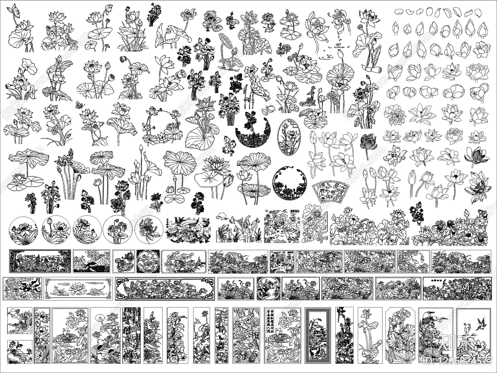 雕花施工图下载【ID:1206824577】