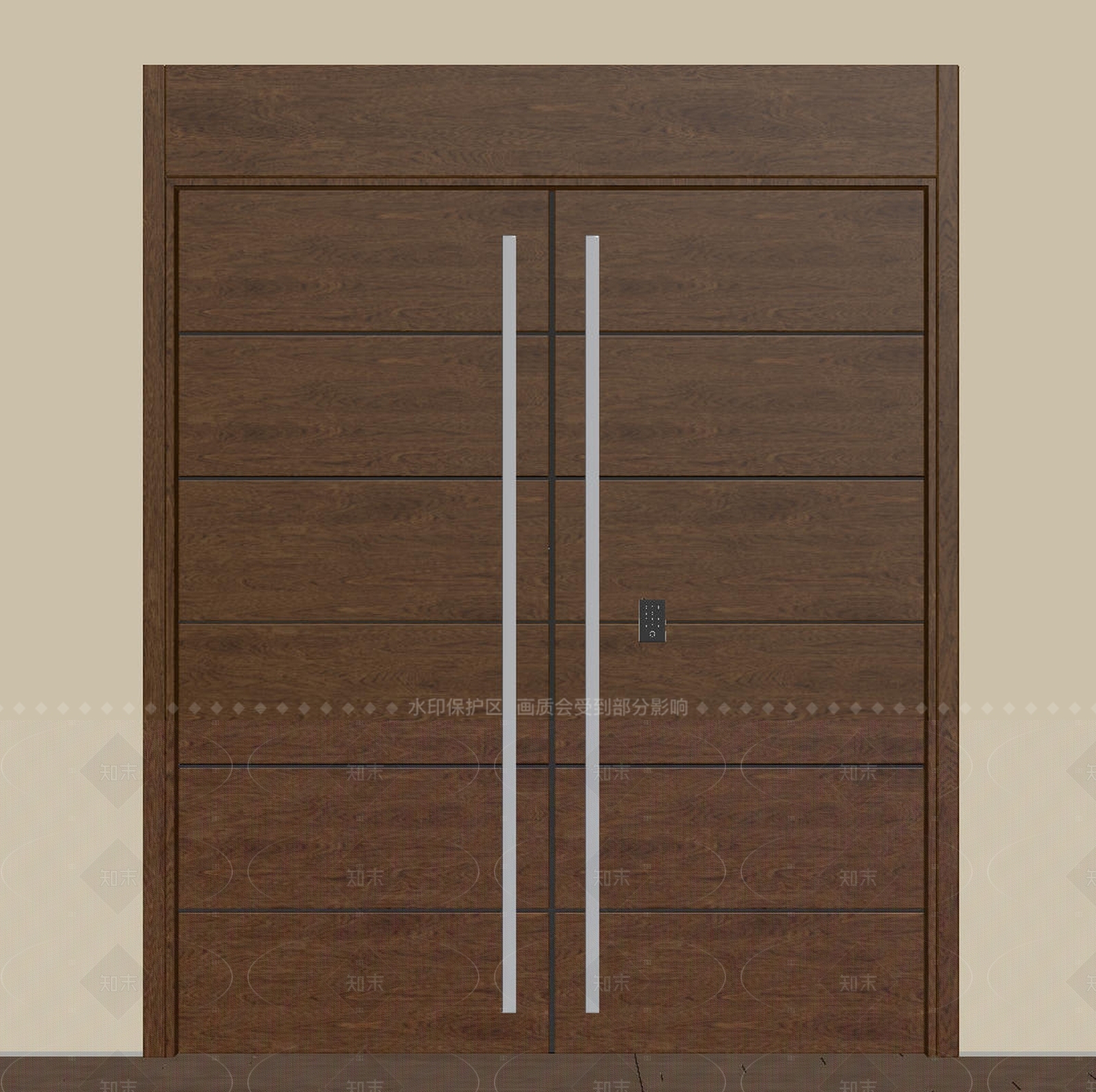 现代极简双开门SU模型下载【ID:1206825861】