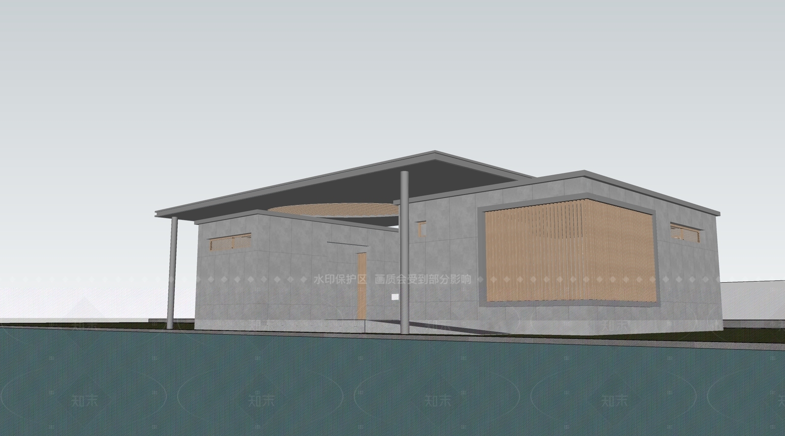 现代其他景观小建筑SU模型下载【ID:1206826070】