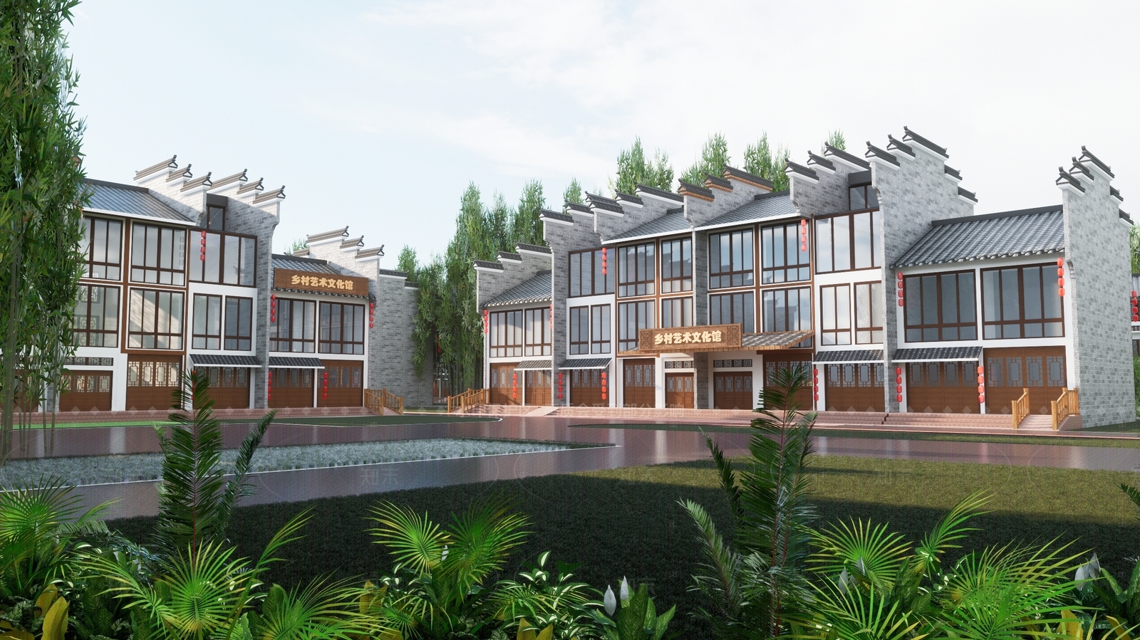 现代活动中心SU模型下载【ID:1206826719】