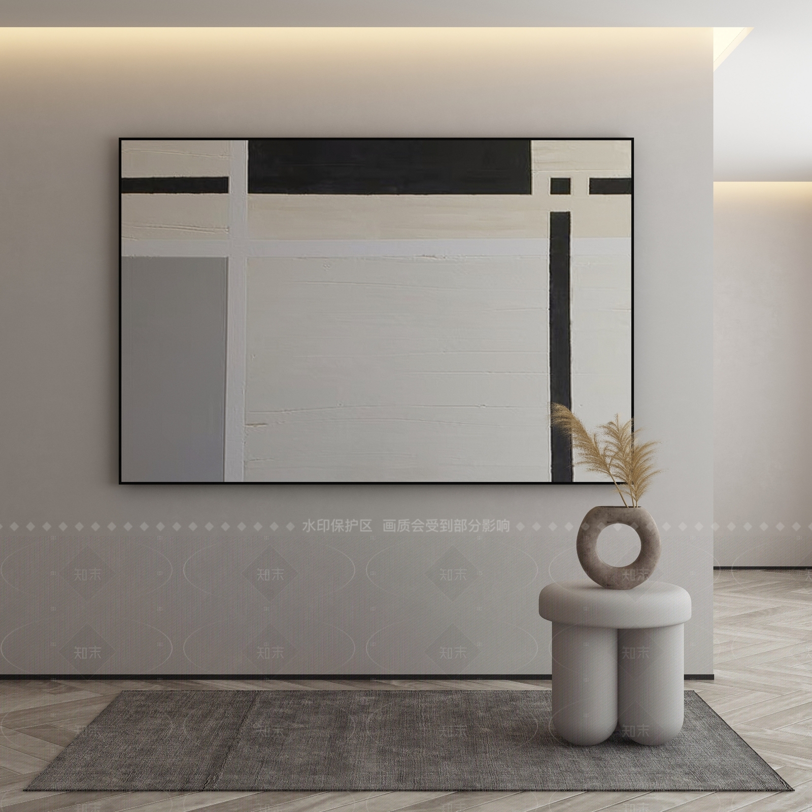 现代侘寂挂画3D模型下载【ID:1206835079】