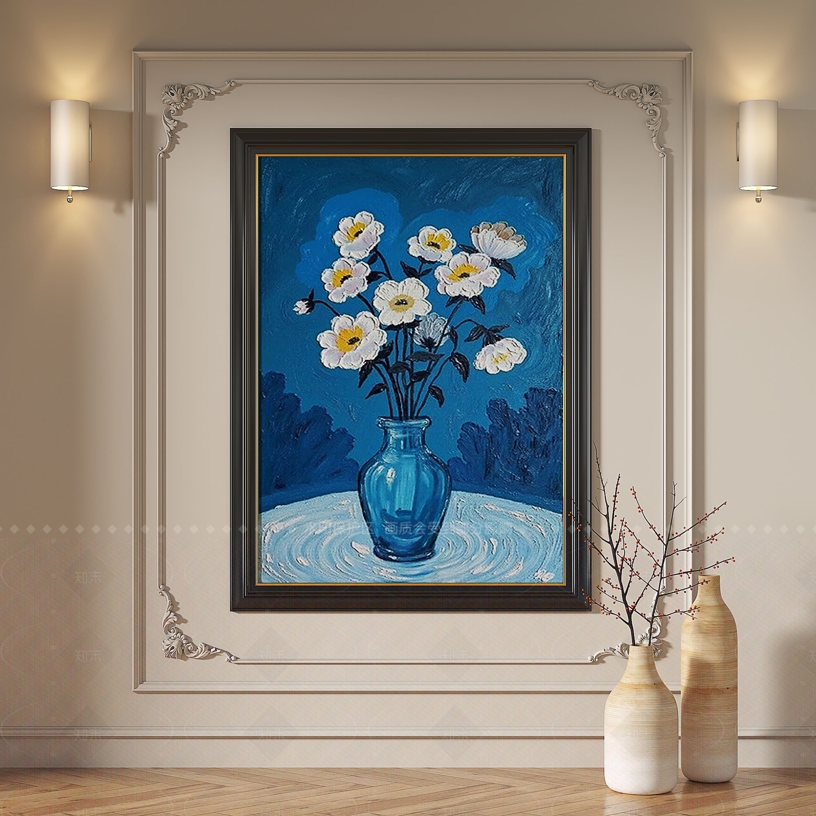 法式中古挂画3D模型下载【ID:1206836196】