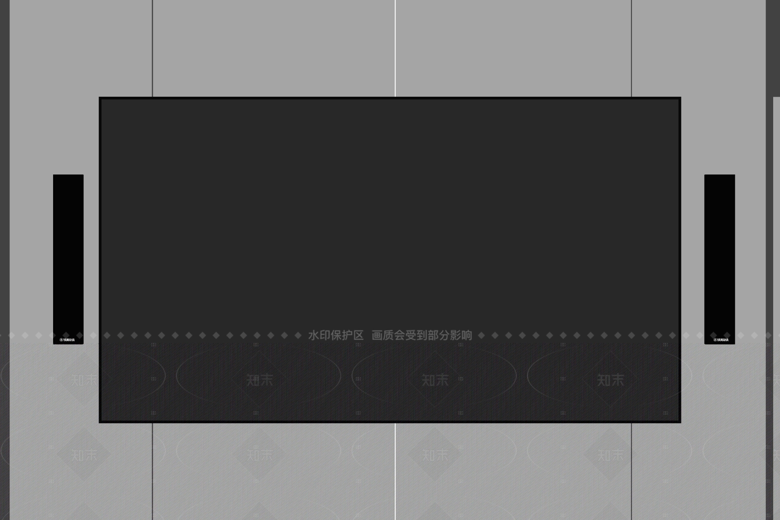 投影幕布SU模型下载【ID:1206836754】