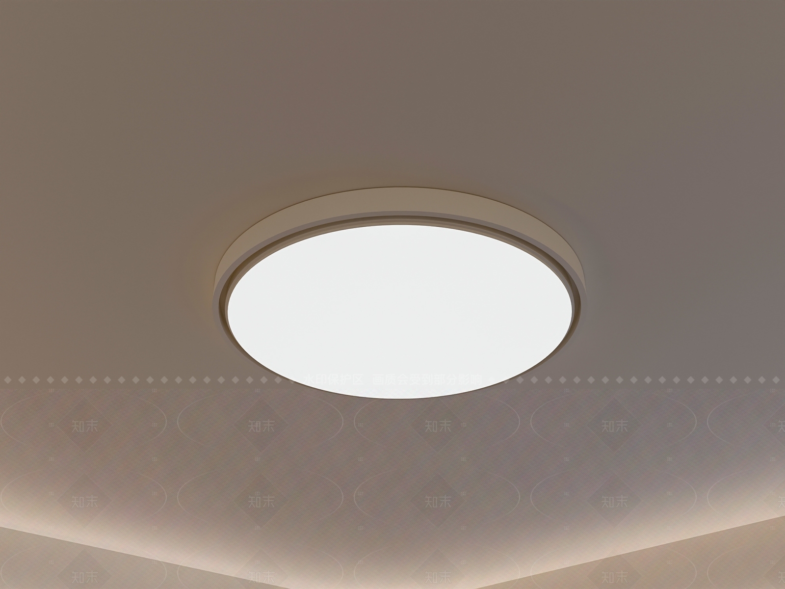 现代极简吸顶灯3D模型下载【ID:1206837824】