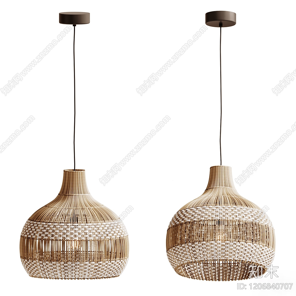 现代欧式客厅吊灯3D模型下载【ID:1206840707】