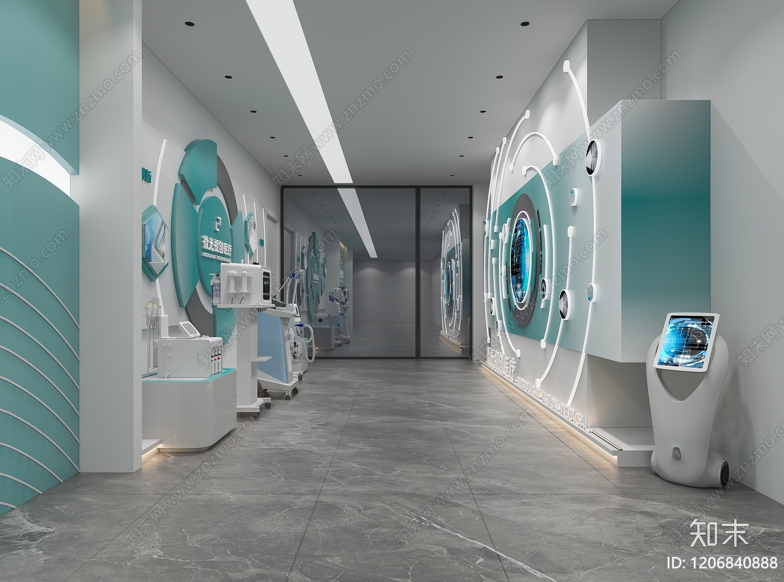现代医疗展厅3D模型下载【ID:1206840888】