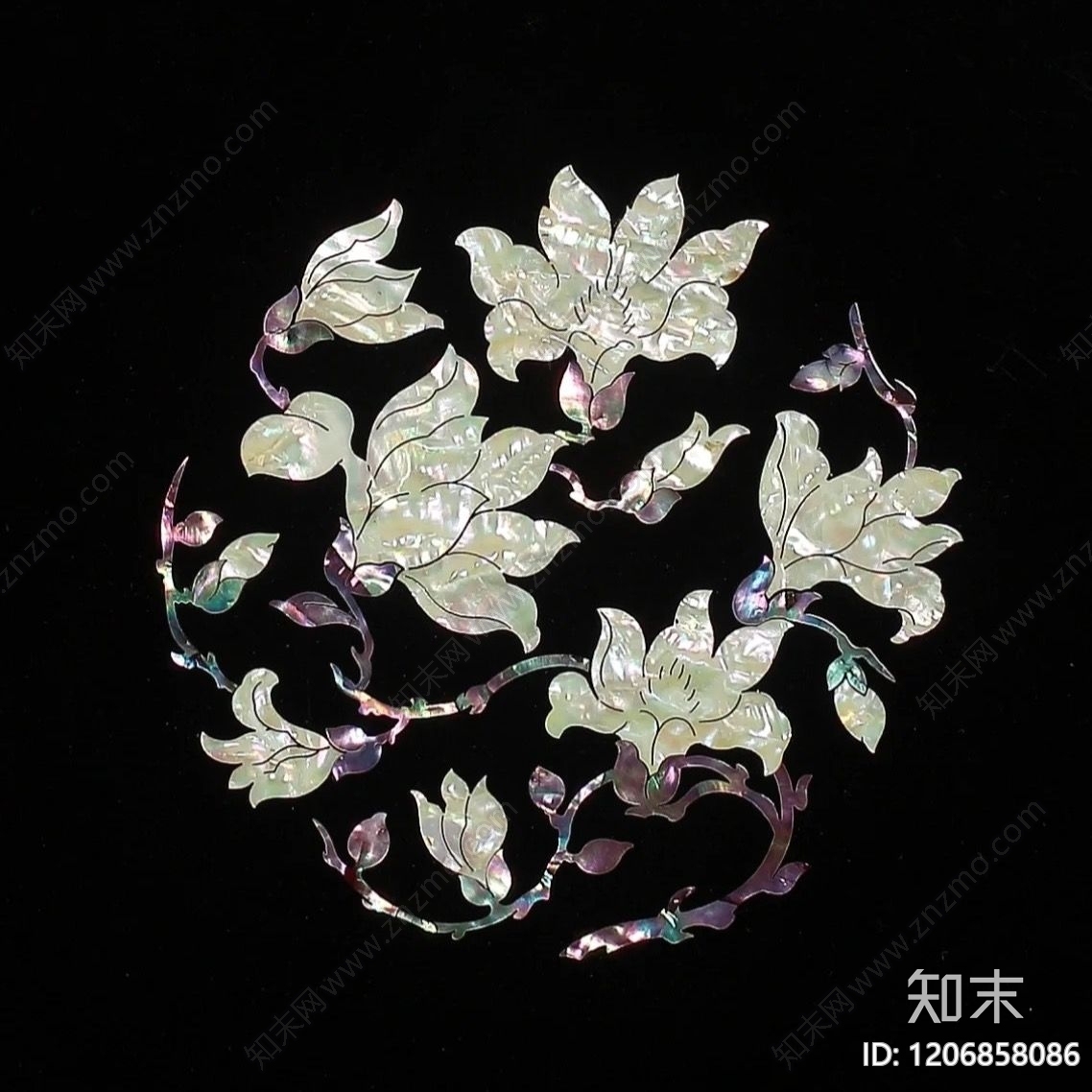 现代新中式贝壳马赛克贴图下载【ID:1206858086】