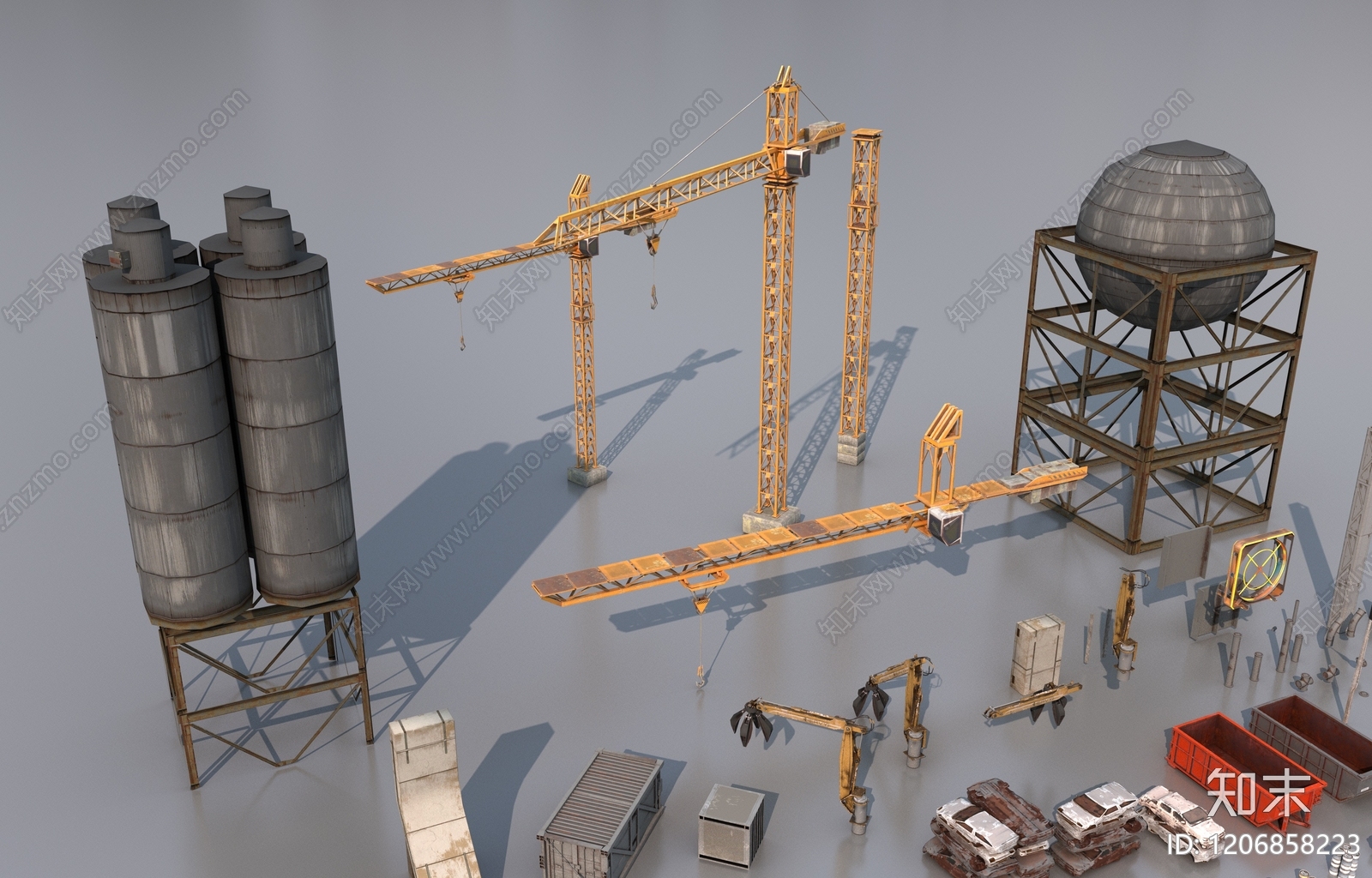 工业设备3D模型下载【ID:1206858223】
