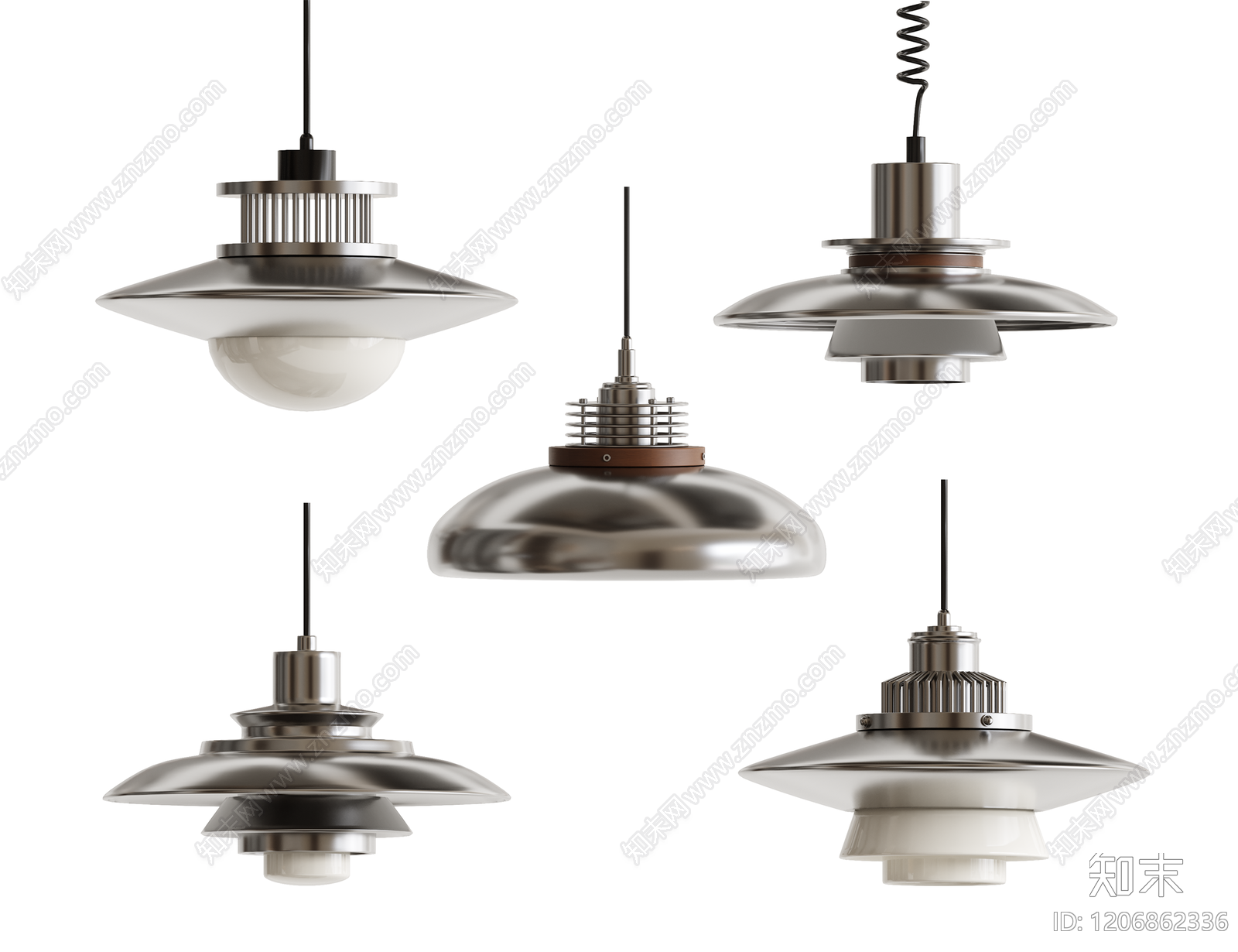 复古轻奢灯具组合3D模型下载【ID:1206862336】