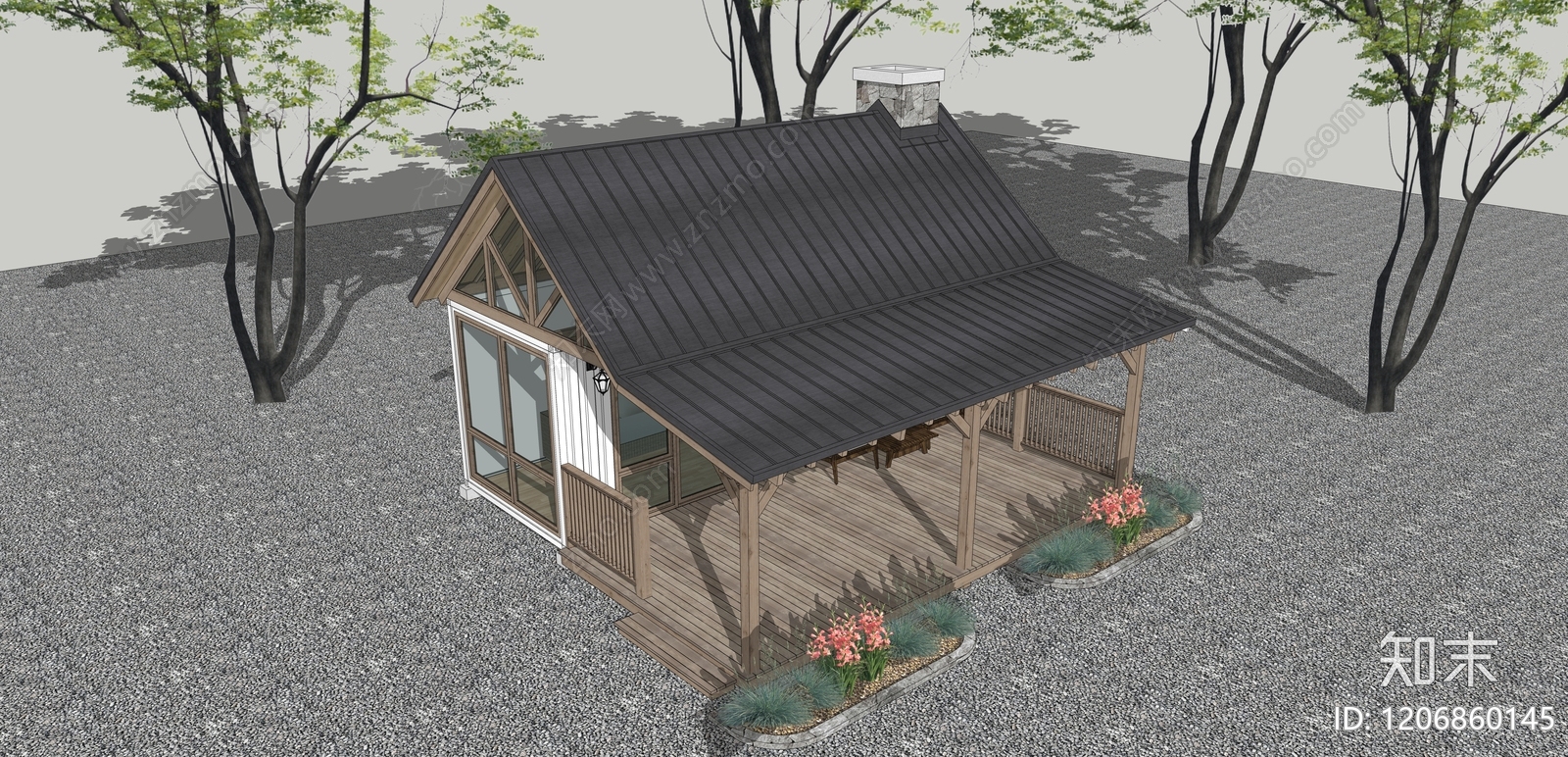 现代其他民宿SU模型下载【ID:1206860145】