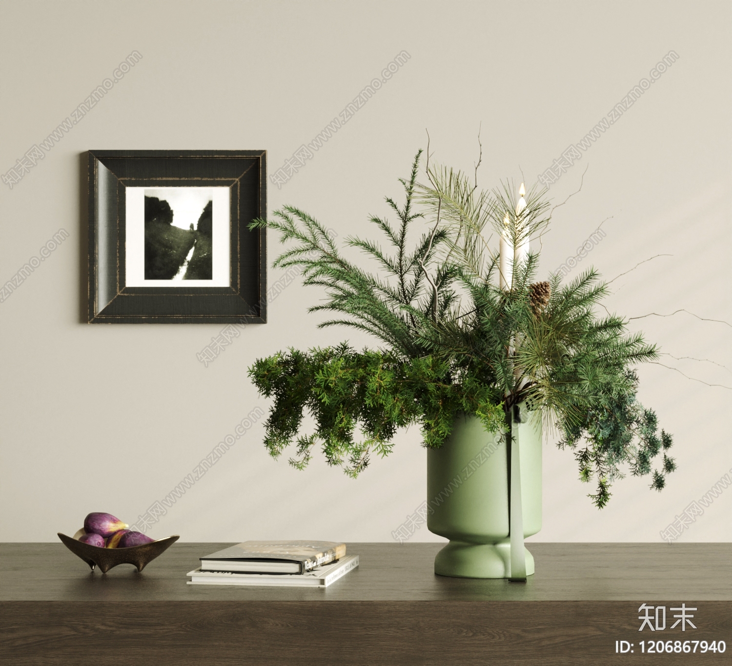 中古法式花艺3D模型下载【ID:1206867940】