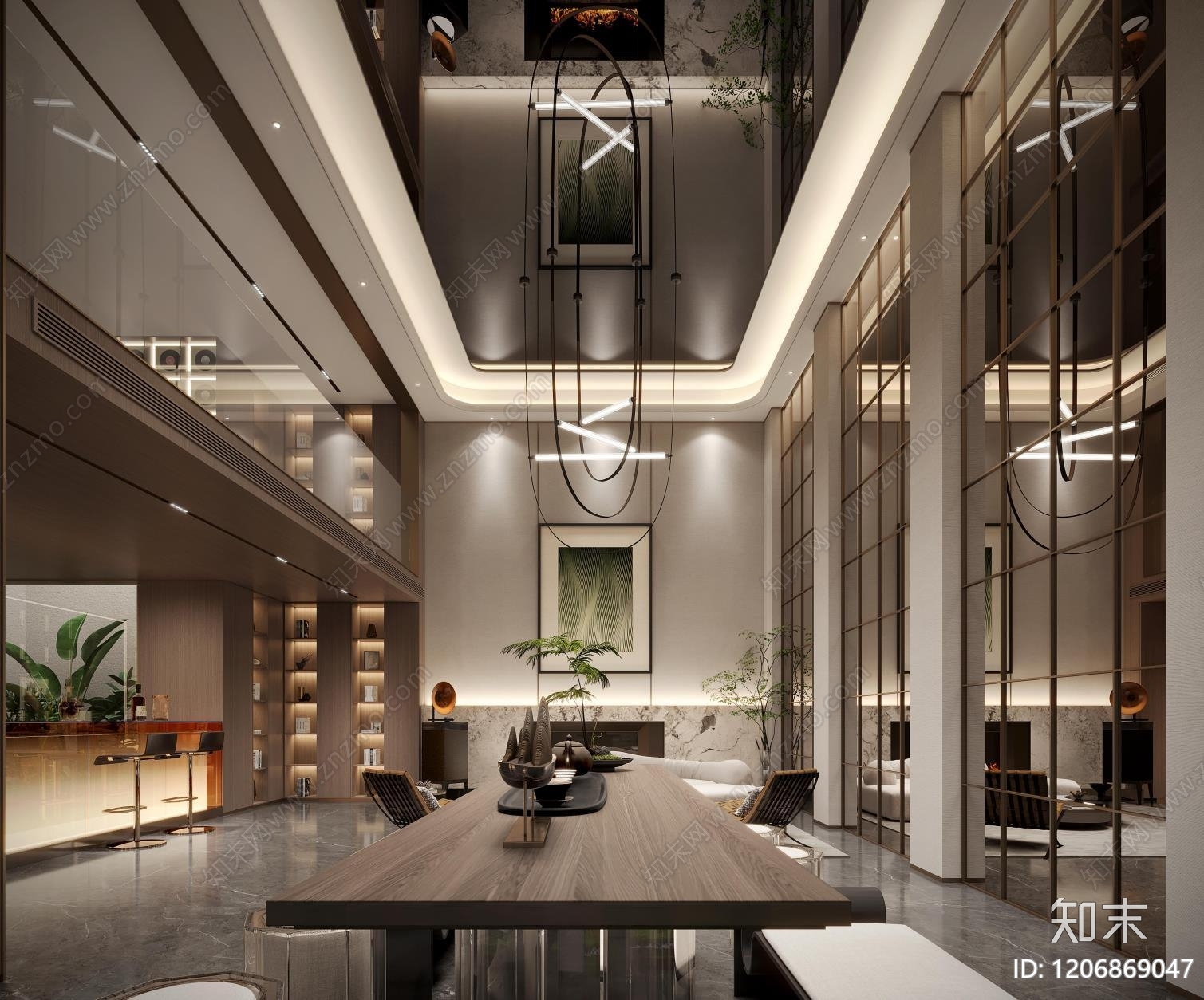 现代法式样板间下载【ID:1206869047】