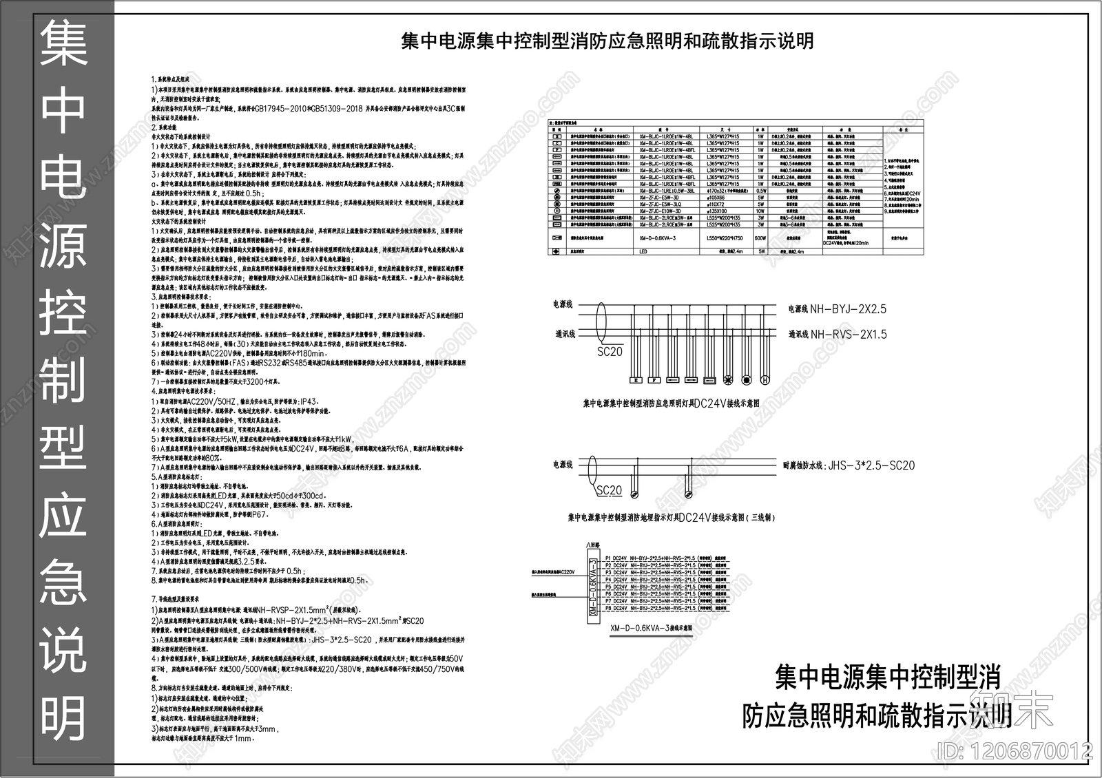 疏散照明系统施工图下载【ID:1206870012】