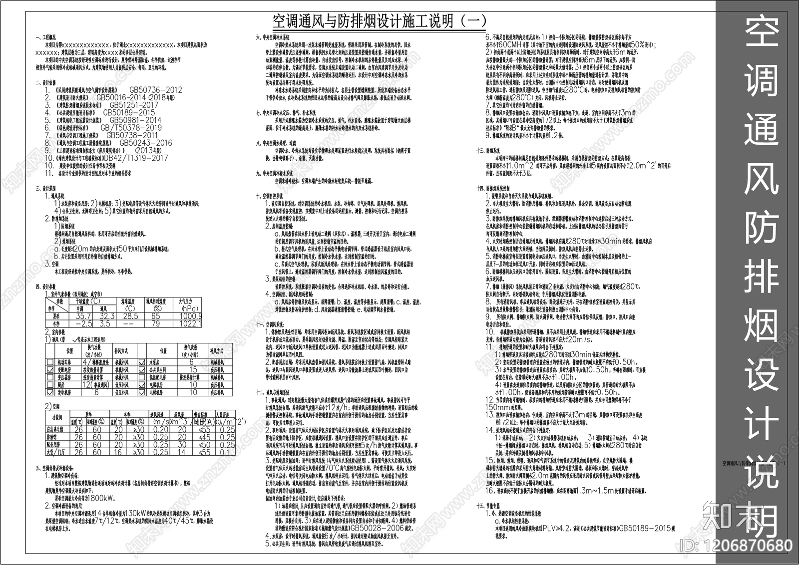 防排烟系统cad施工图下载【ID:1206870680】