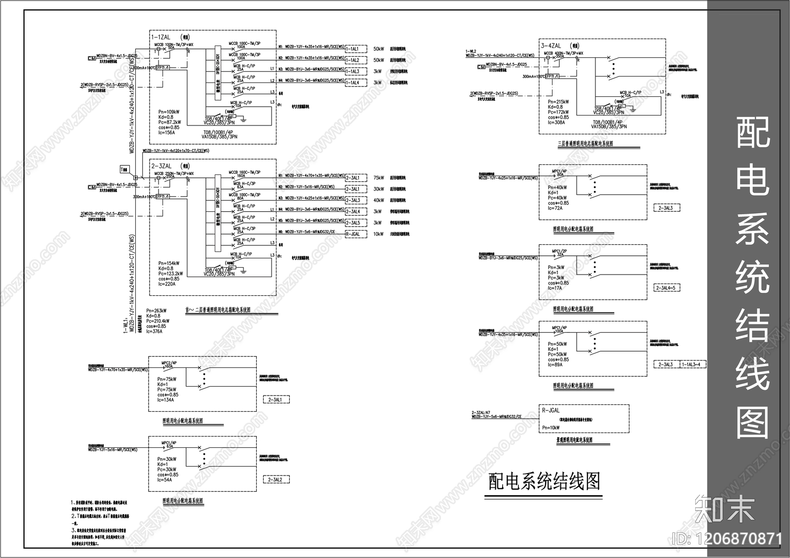 供配电系统施工图下载【ID:1206870871】