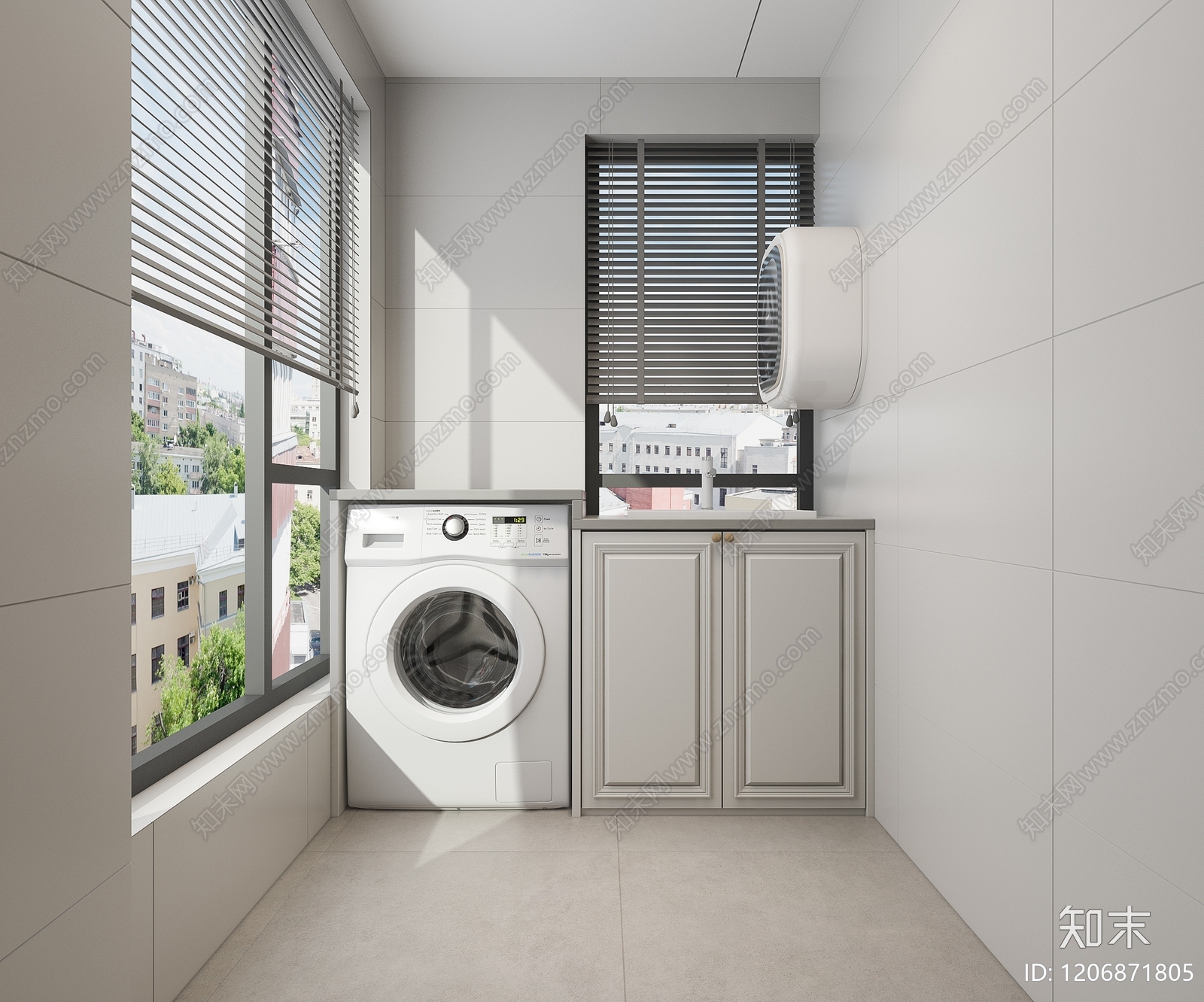 美式封闭式厨房3D模型下载【ID:1206871805】
