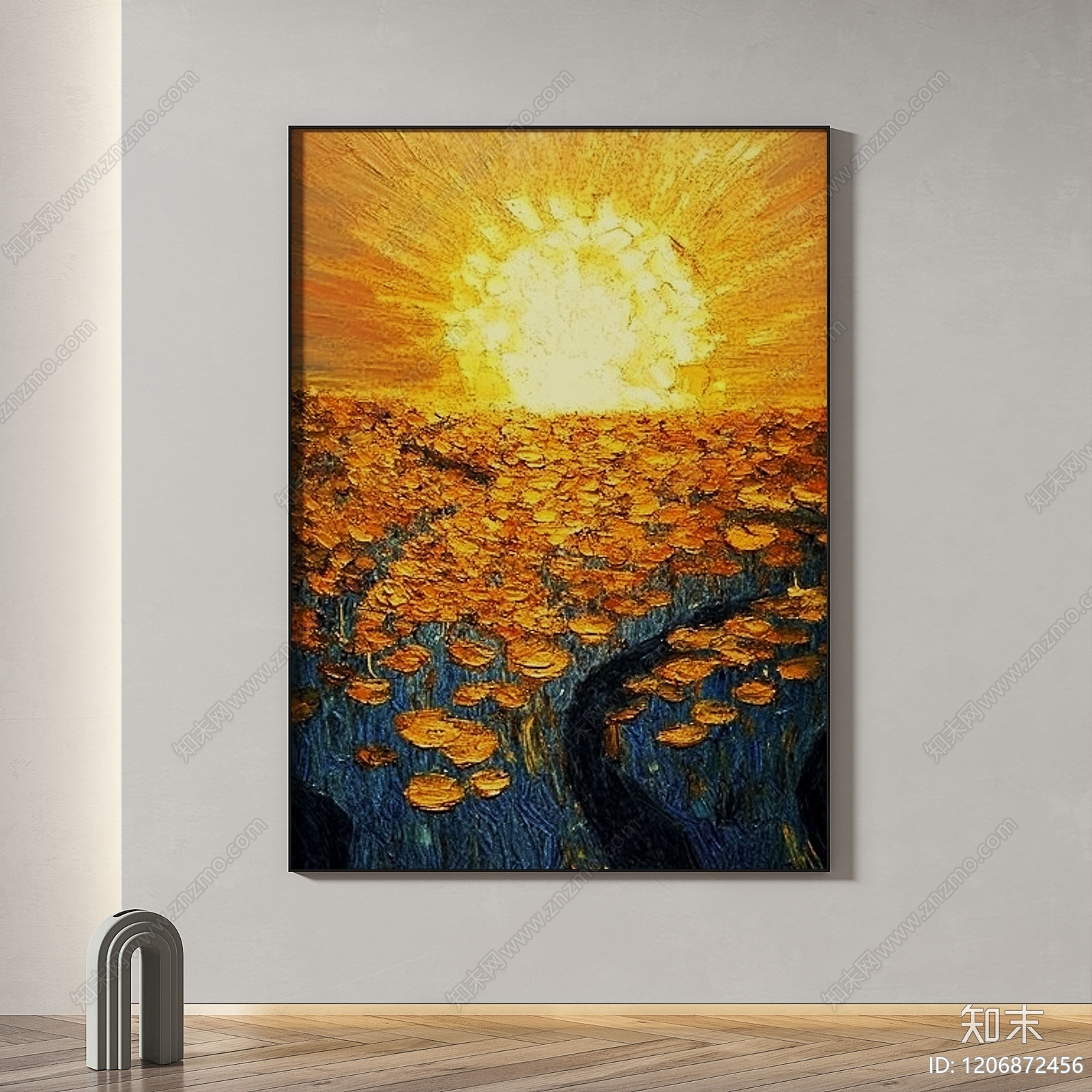 现代轻奢挂画3D模型下载【ID:1206872456】