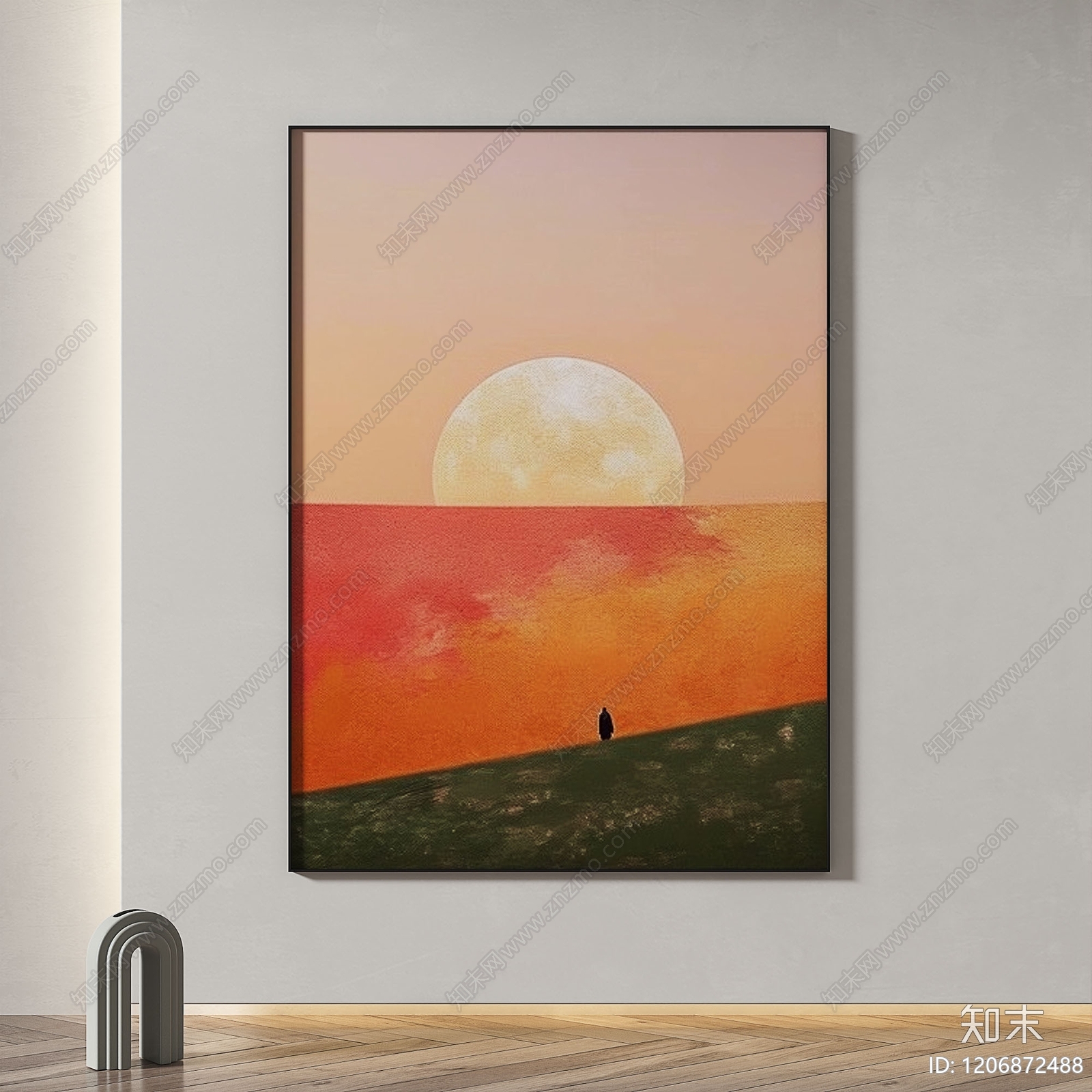 现代简约挂画3D模型下载【ID:1206872488】