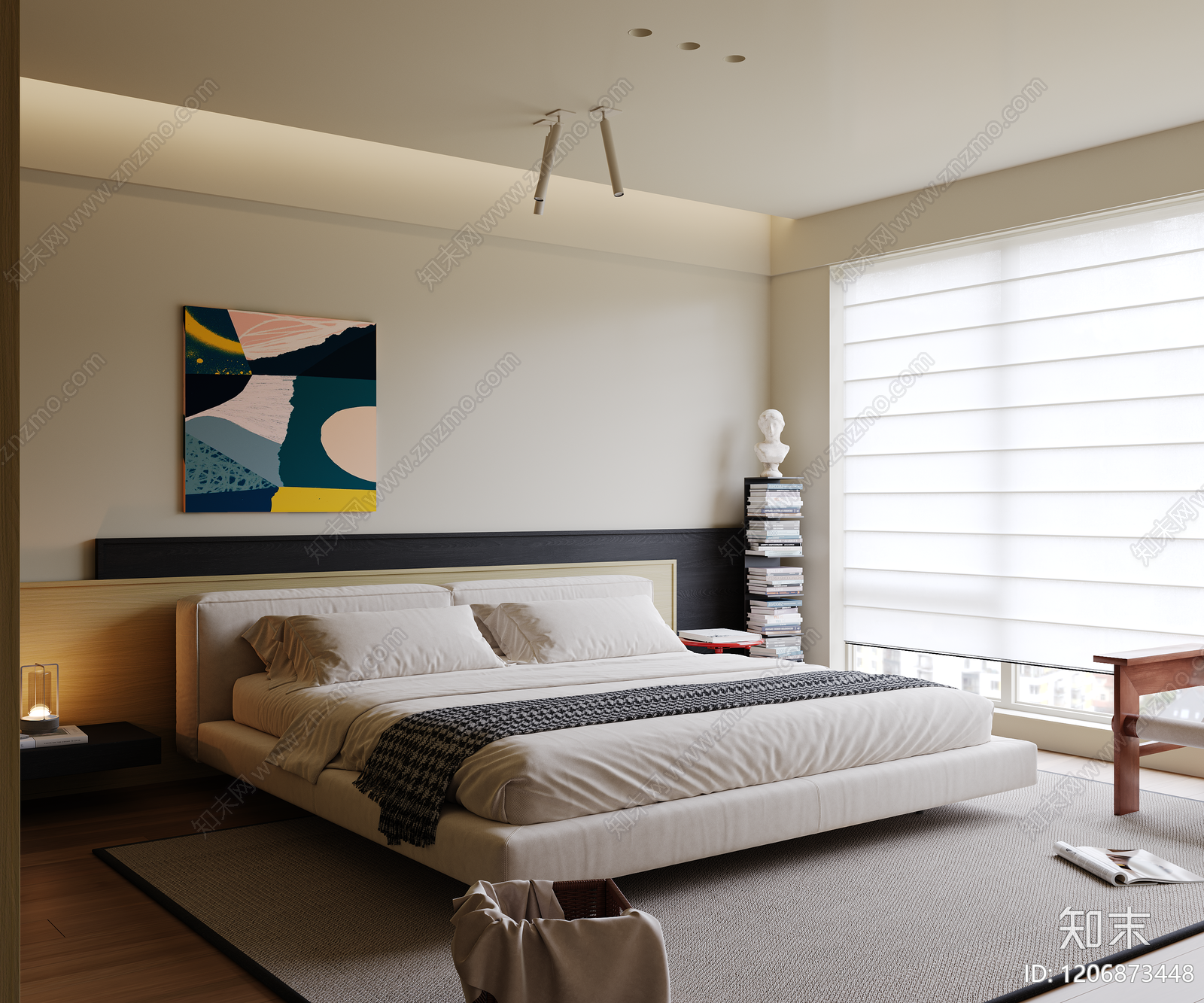 现代家居卧室3D模型下载【ID:1206873448】