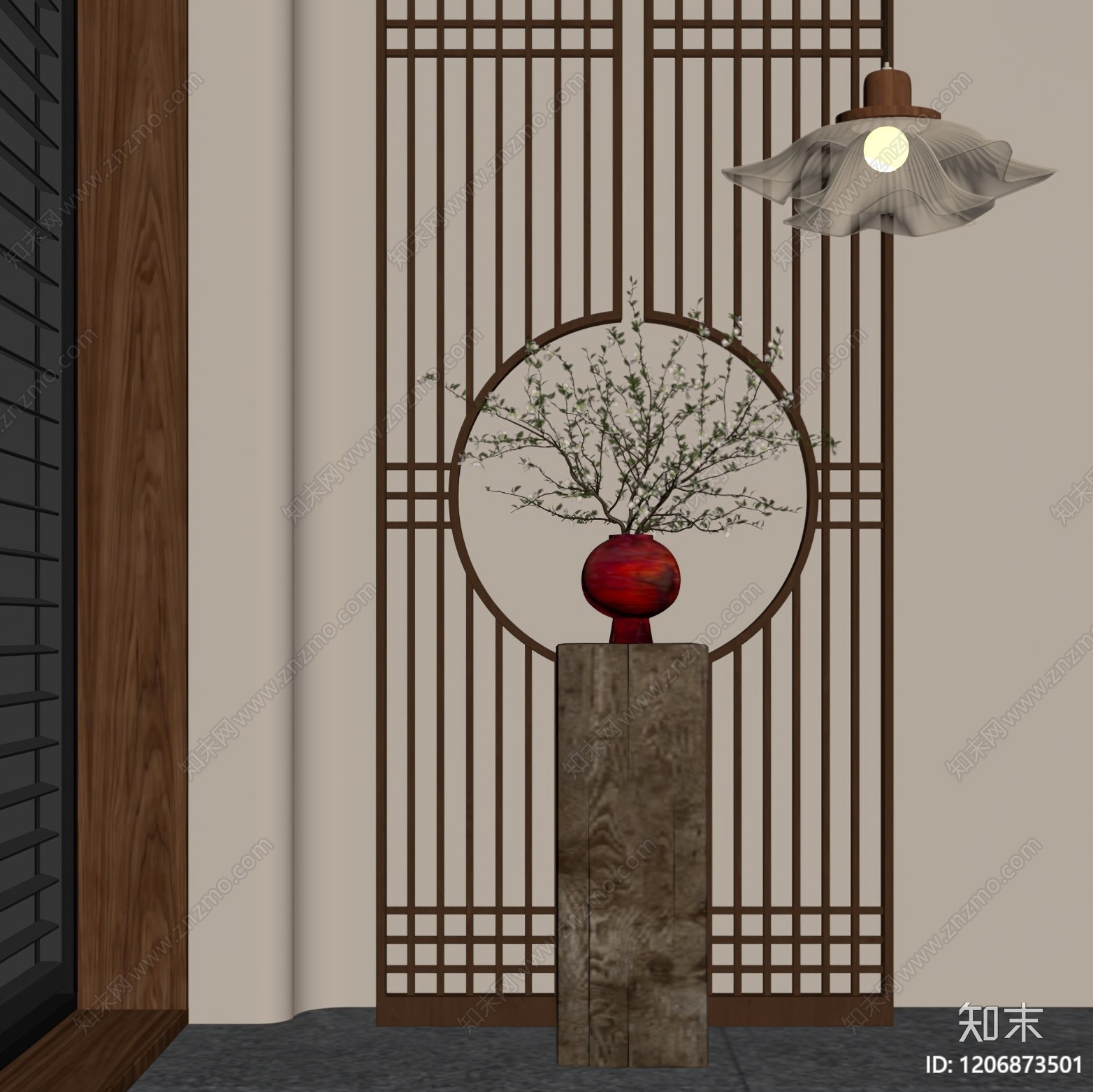 新中式花瓶SU模型下载【ID:1206873501】