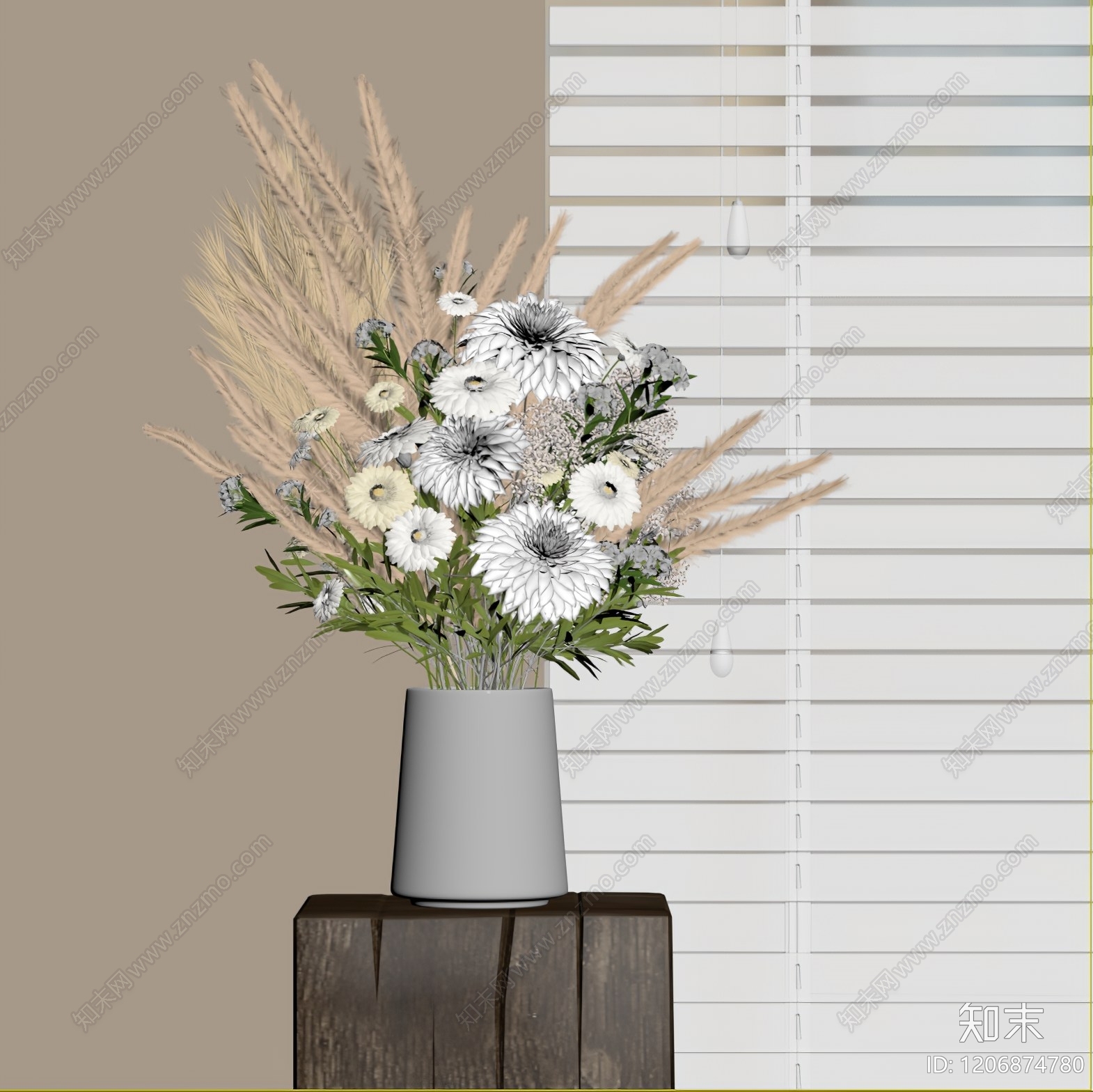 现代花艺SU模型下载【ID:1206874780】