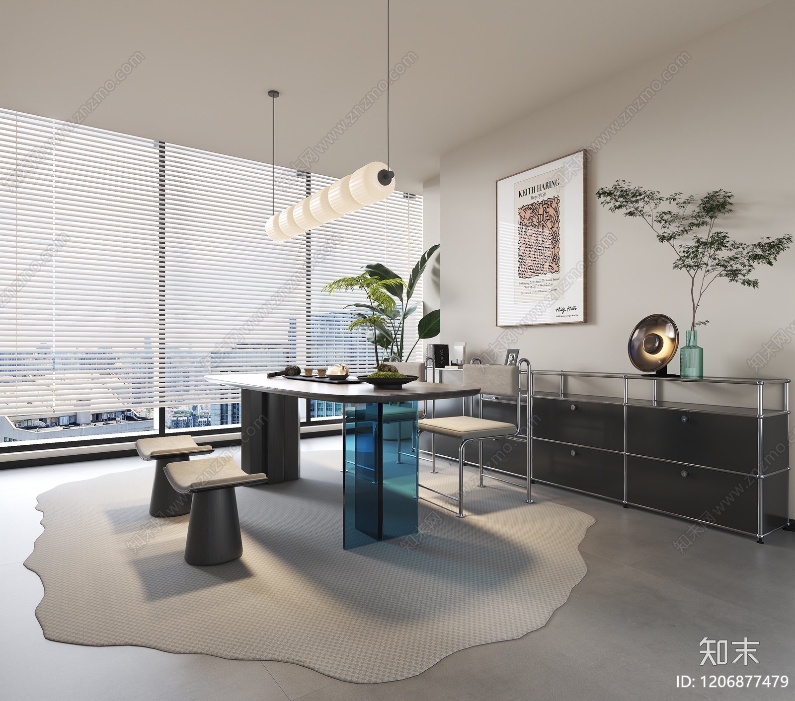 现代其他办公空间3D模型下载【ID:1206877479】