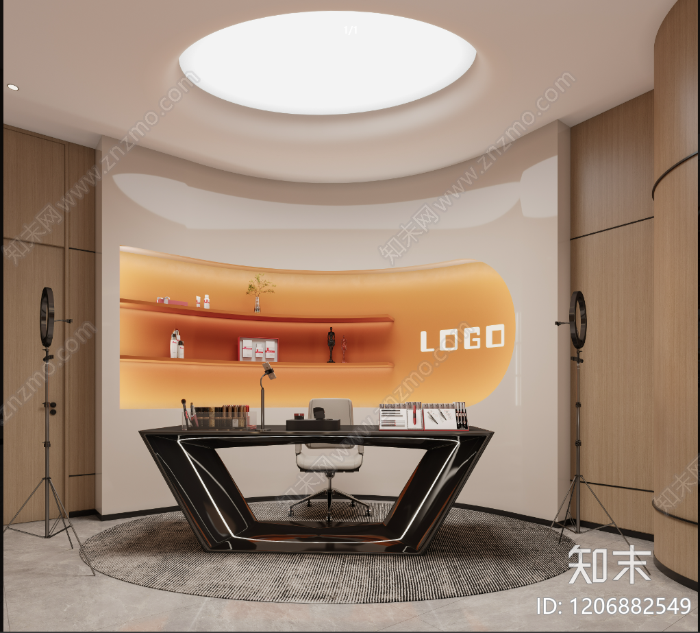 其他办公空间cad施工图下载【ID:1206882549】